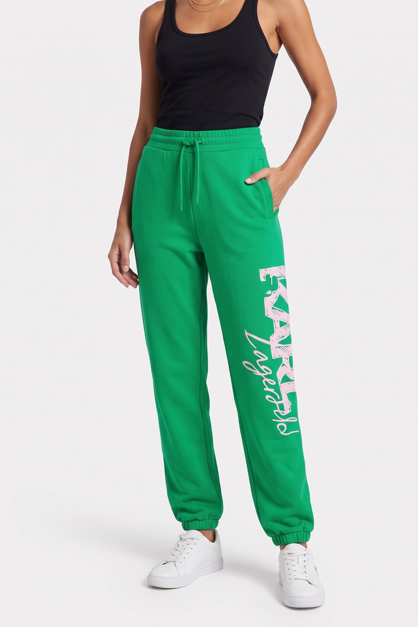 FUN LOGO SWEATPANTS BRIGHT GREEN 2