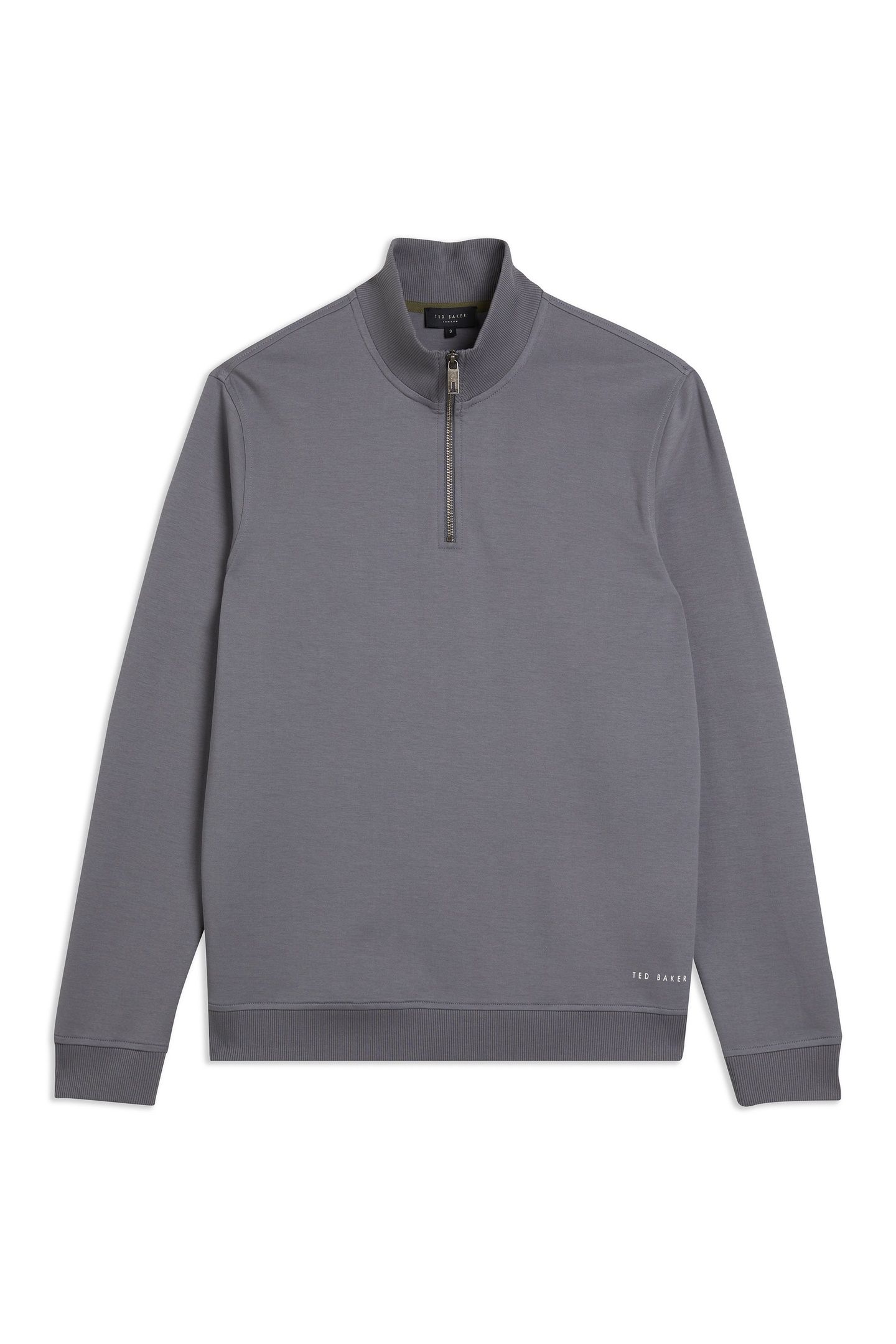 ANTRAM LS HALF ZIP FUNNEL NECK CHARCOAL 3