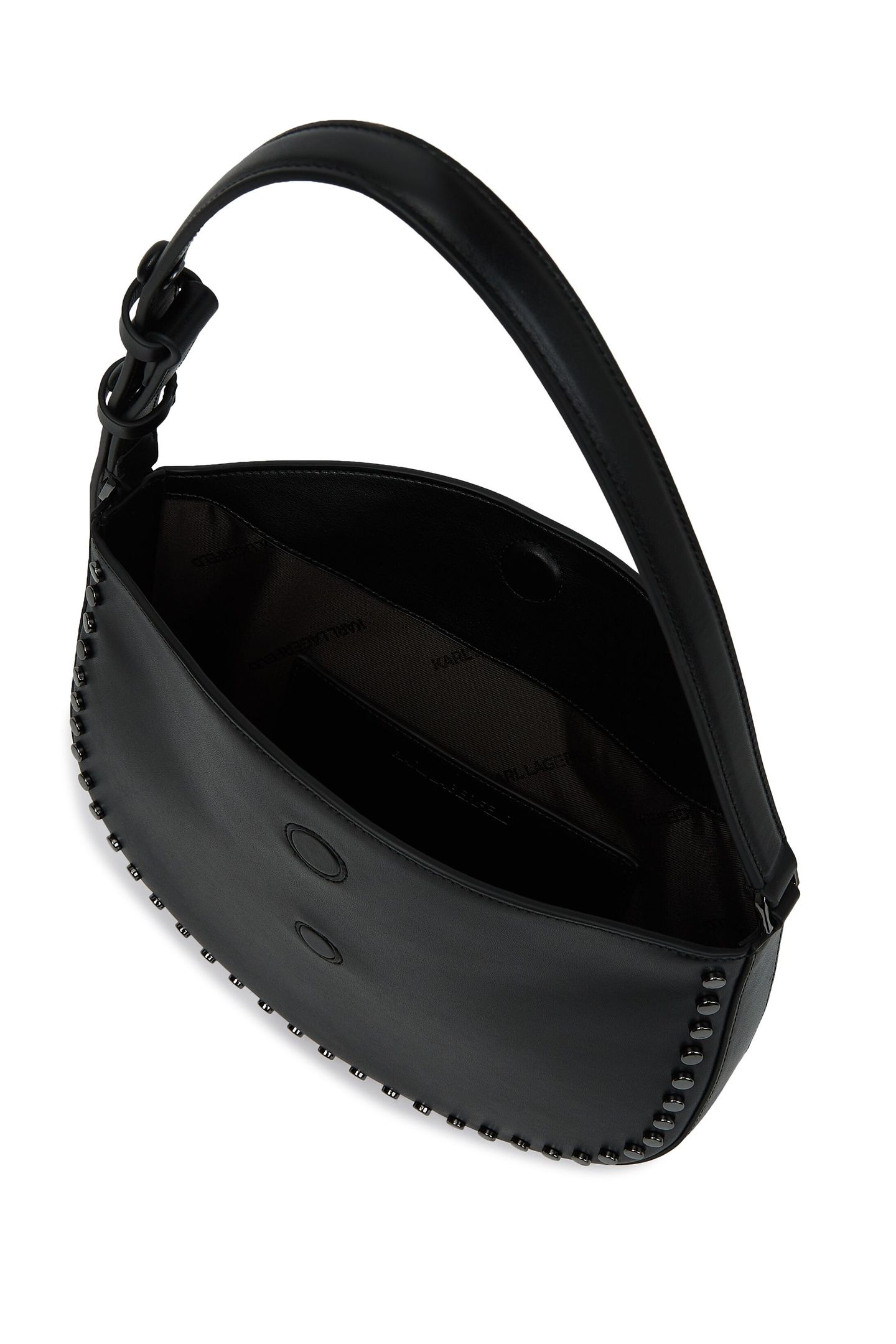 SIGNATURE HALFMOON STUDDED BAG BLACK EMBELLISHMENT 3