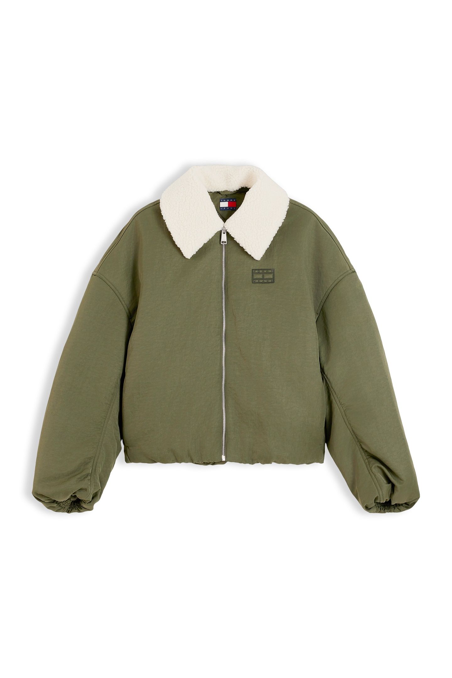 FUR COLLAR UTILITY JACKET GREEN 4
