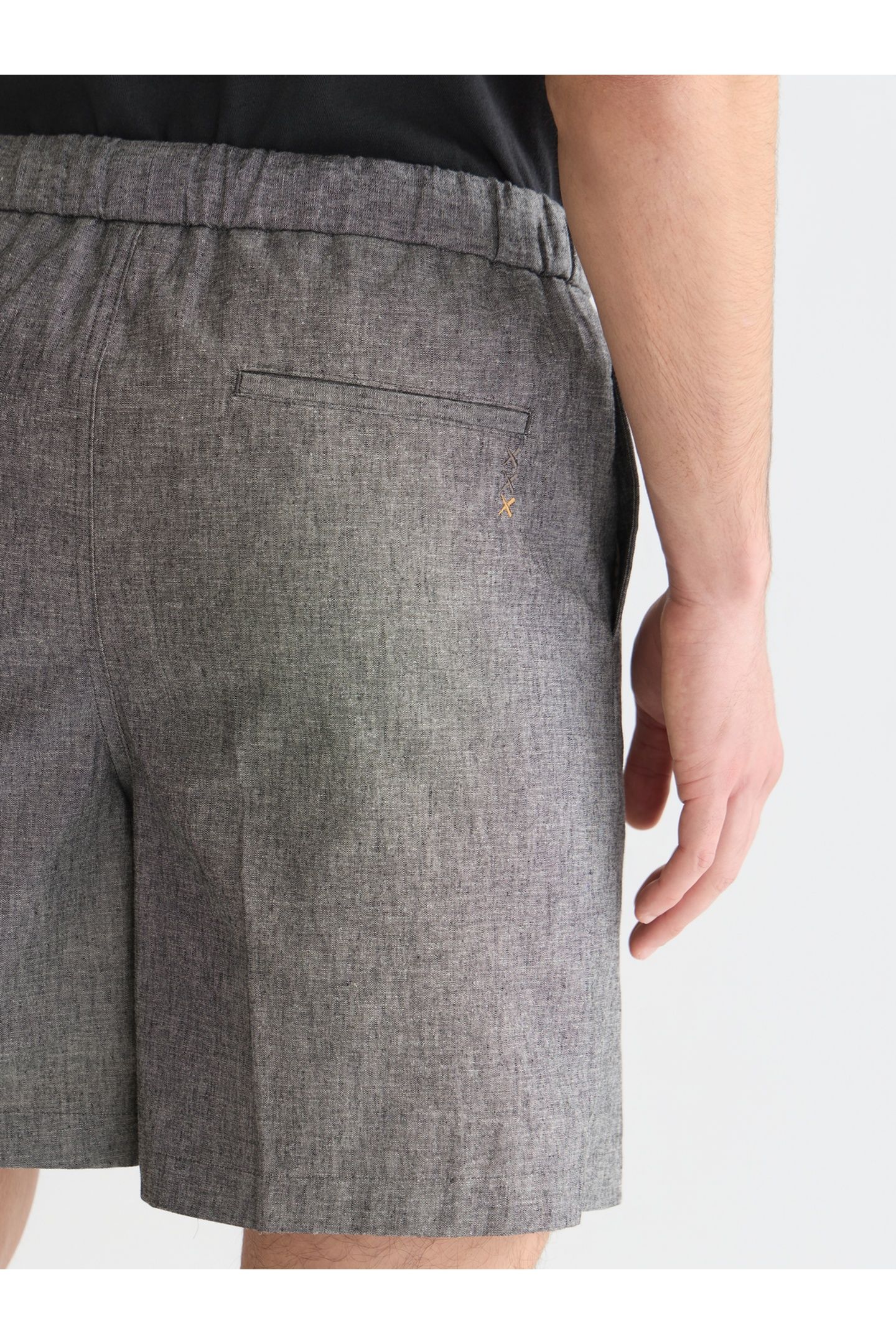 TAILORED LINENBLEND SHORTLENGTH BERMUDA SHORTS BLACK 6