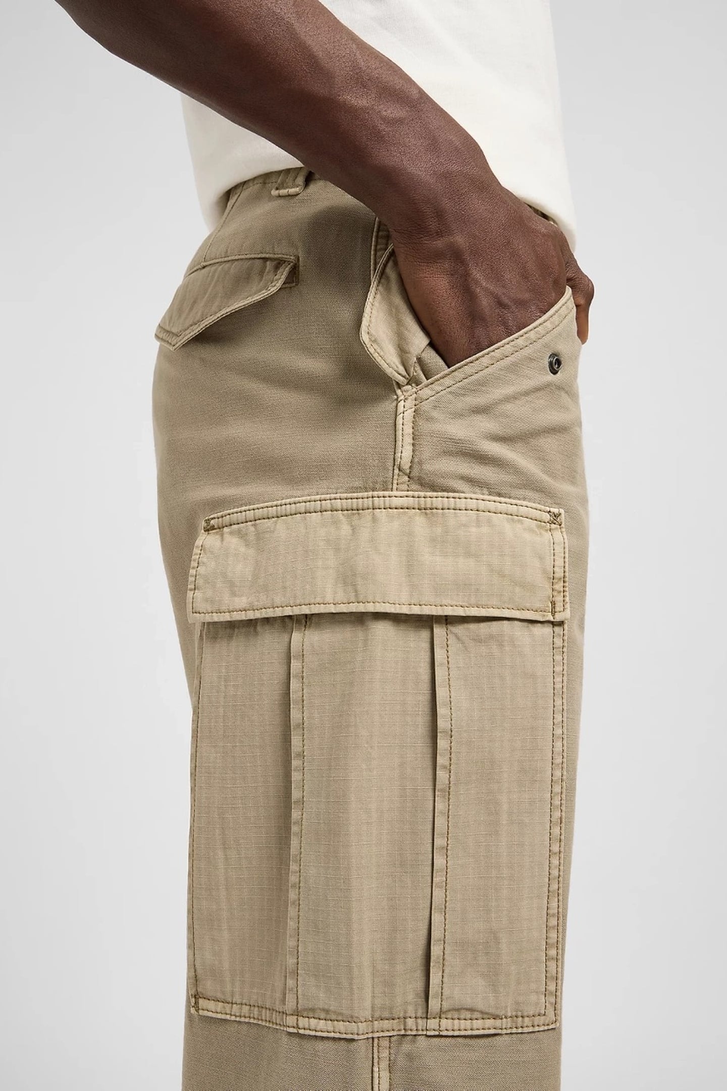 PARACHUTE CARGO KANSAS CITY KHAK LOOSE JEANS BEIGE 5