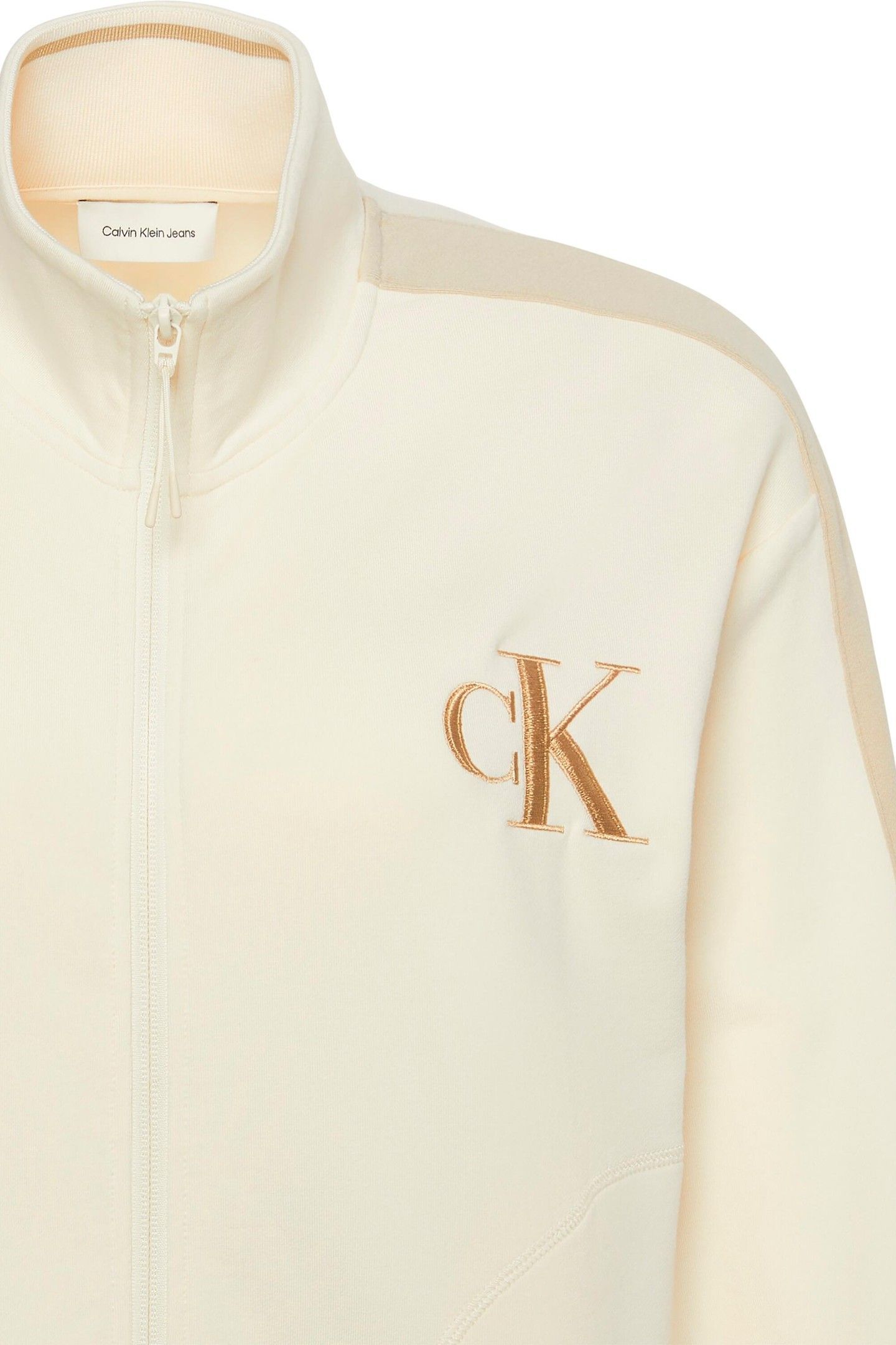 LS STRETCH TERRY FULL ZIP ANTIQUE WHITE 3