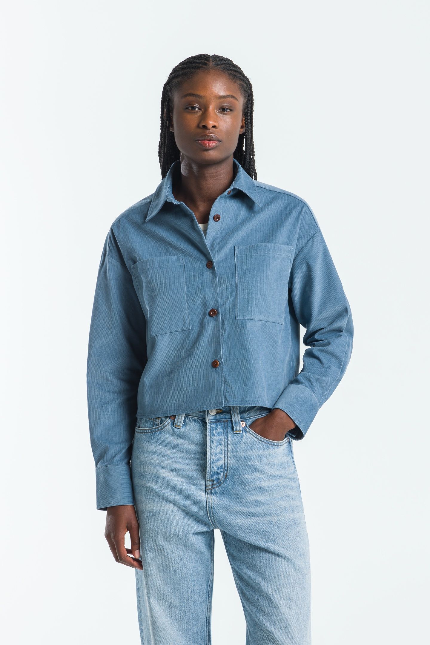 QUINN SHIRT LONGSLEEVE CORONET BLUE 1