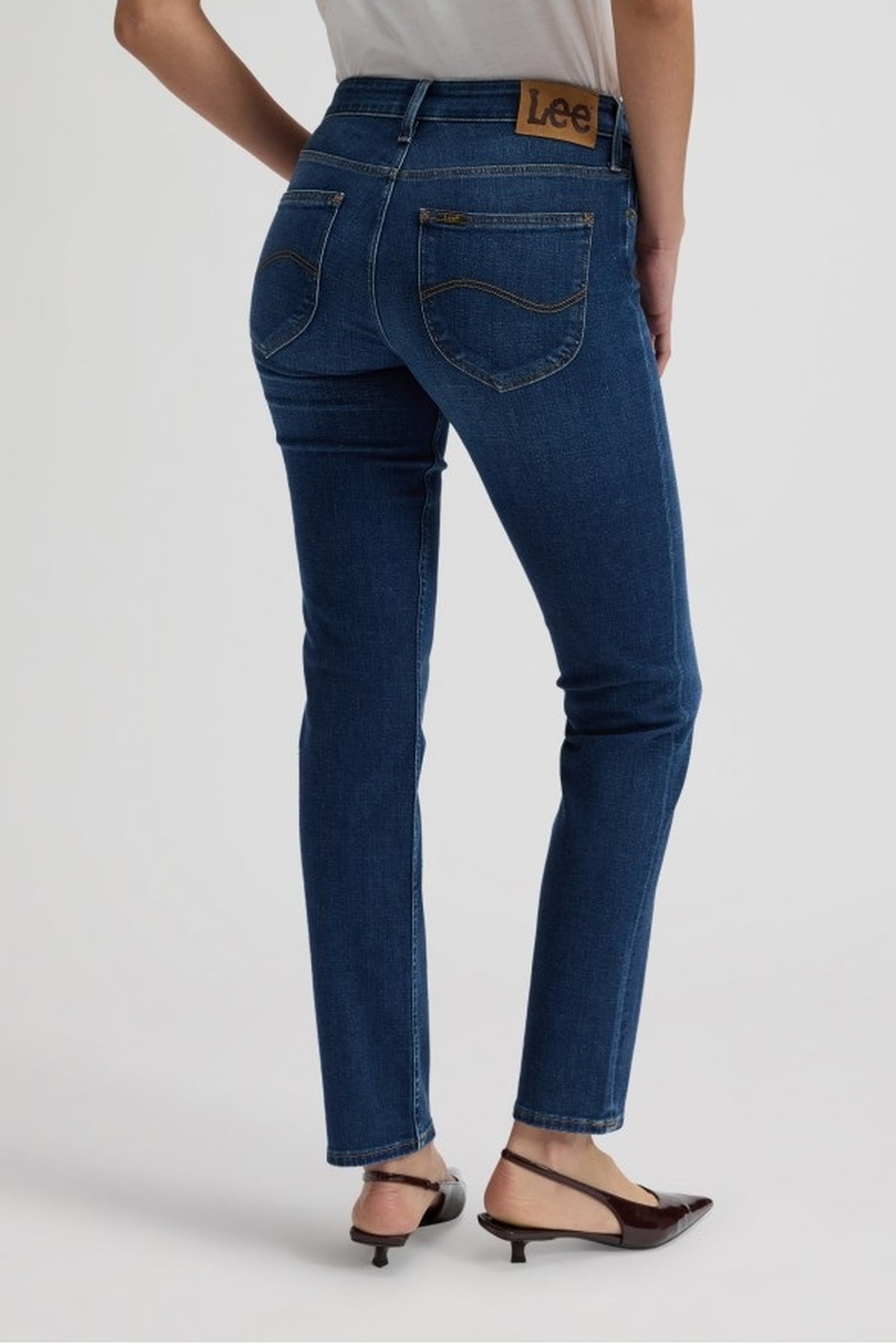 ELLY MID VOYAGE SLIM STRAIGHT JEANS DENIM BLUE 2