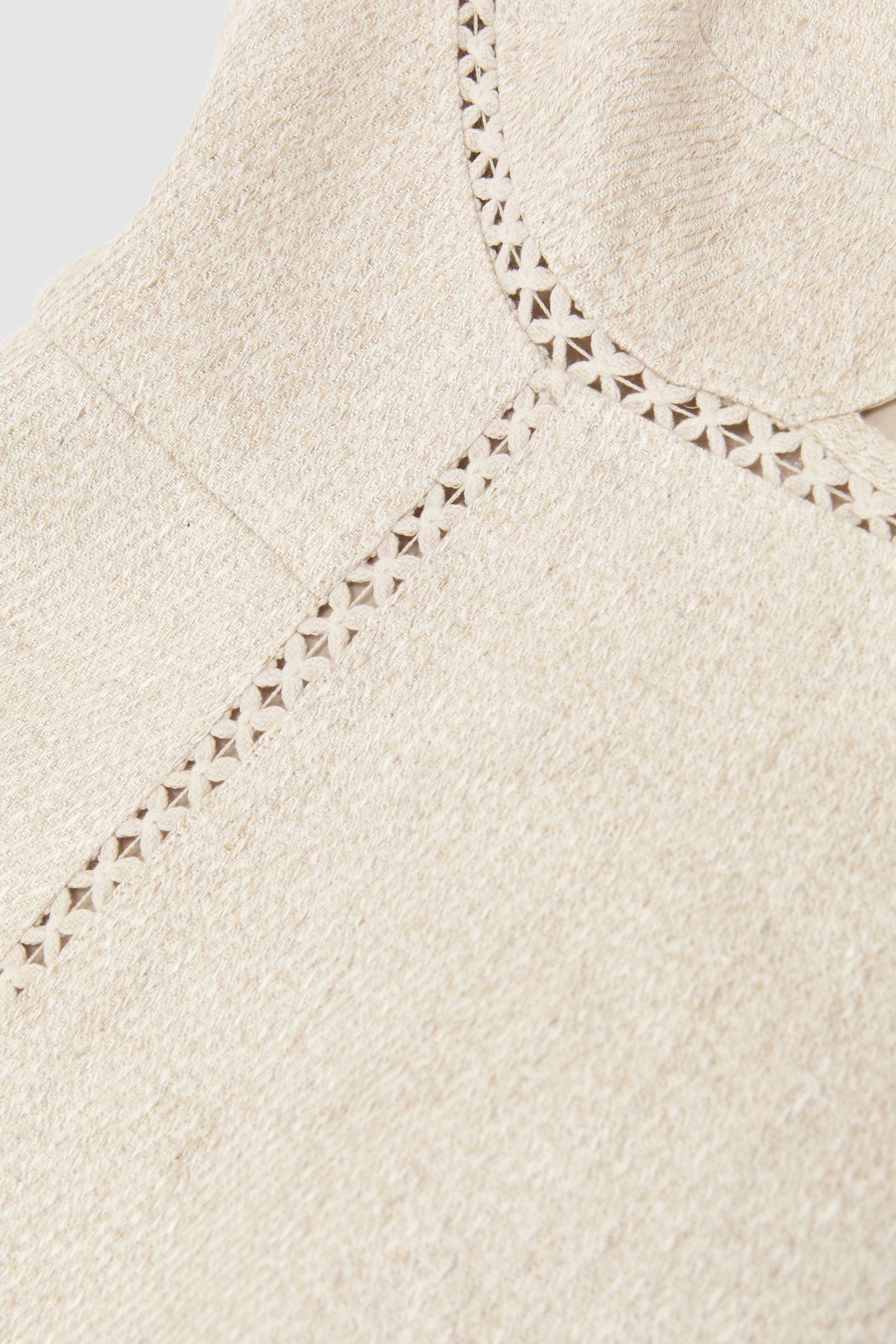 LINEN BELTED MIDI DRESS NEUTRAL 4