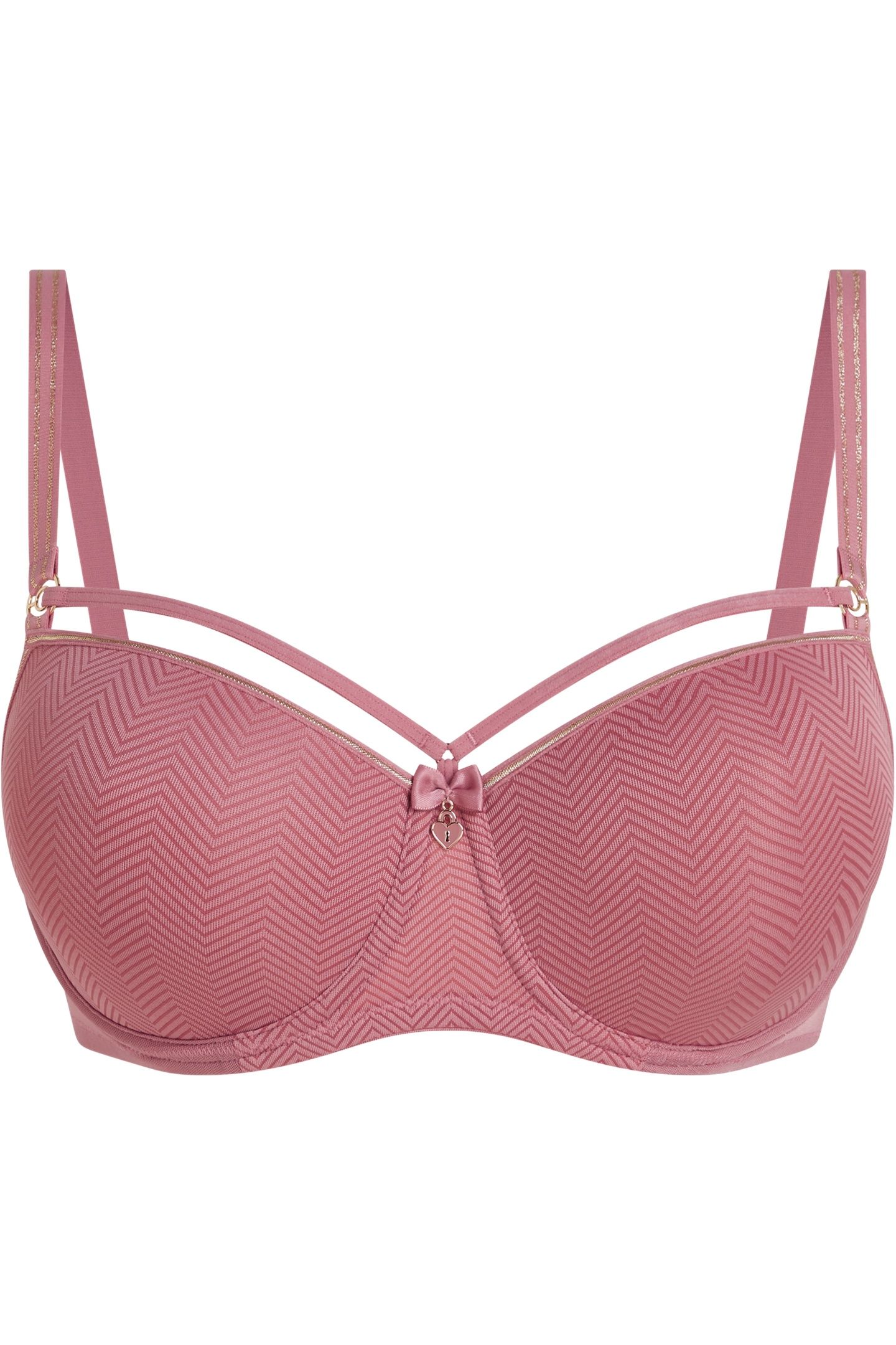 SPACE ODYSSEY ROSE AND GOLD BALCONY BRA 3