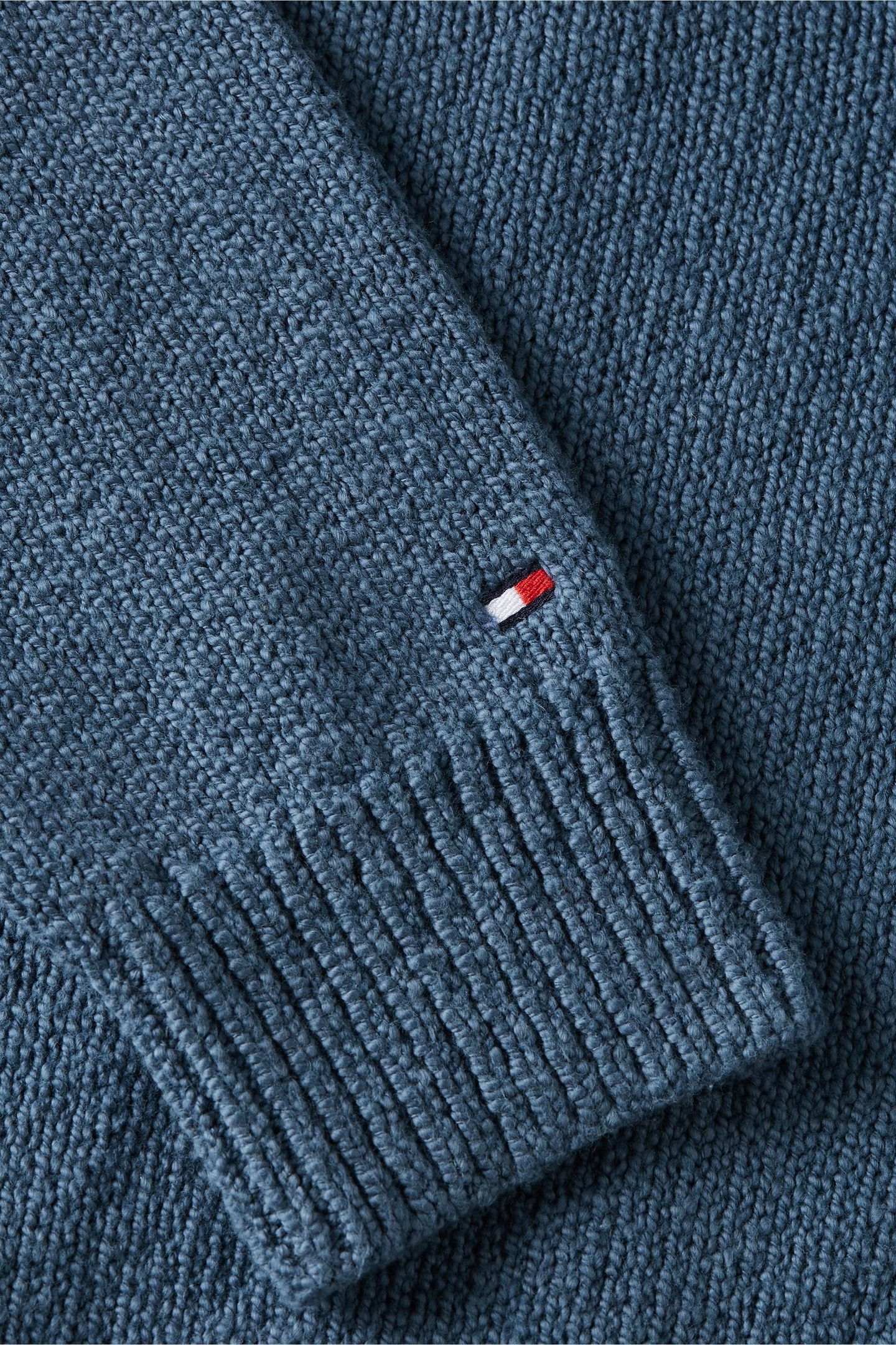 SOFT TEXTURED CREW NECK AEGEAN SEA 4
