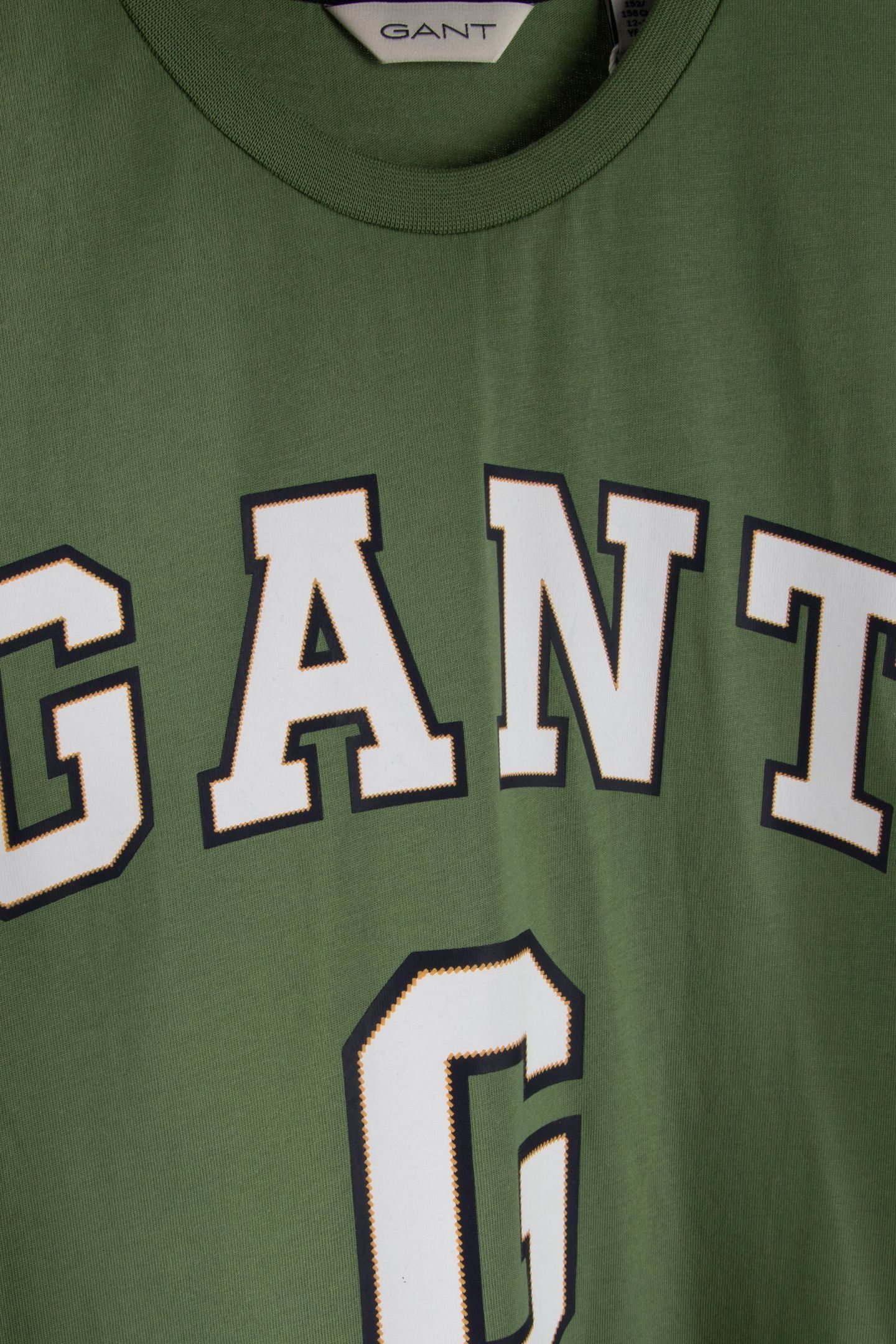TEEN BOYS LARGE GANT GRAPHIC SS T-SHIRT HERB GREEN 4