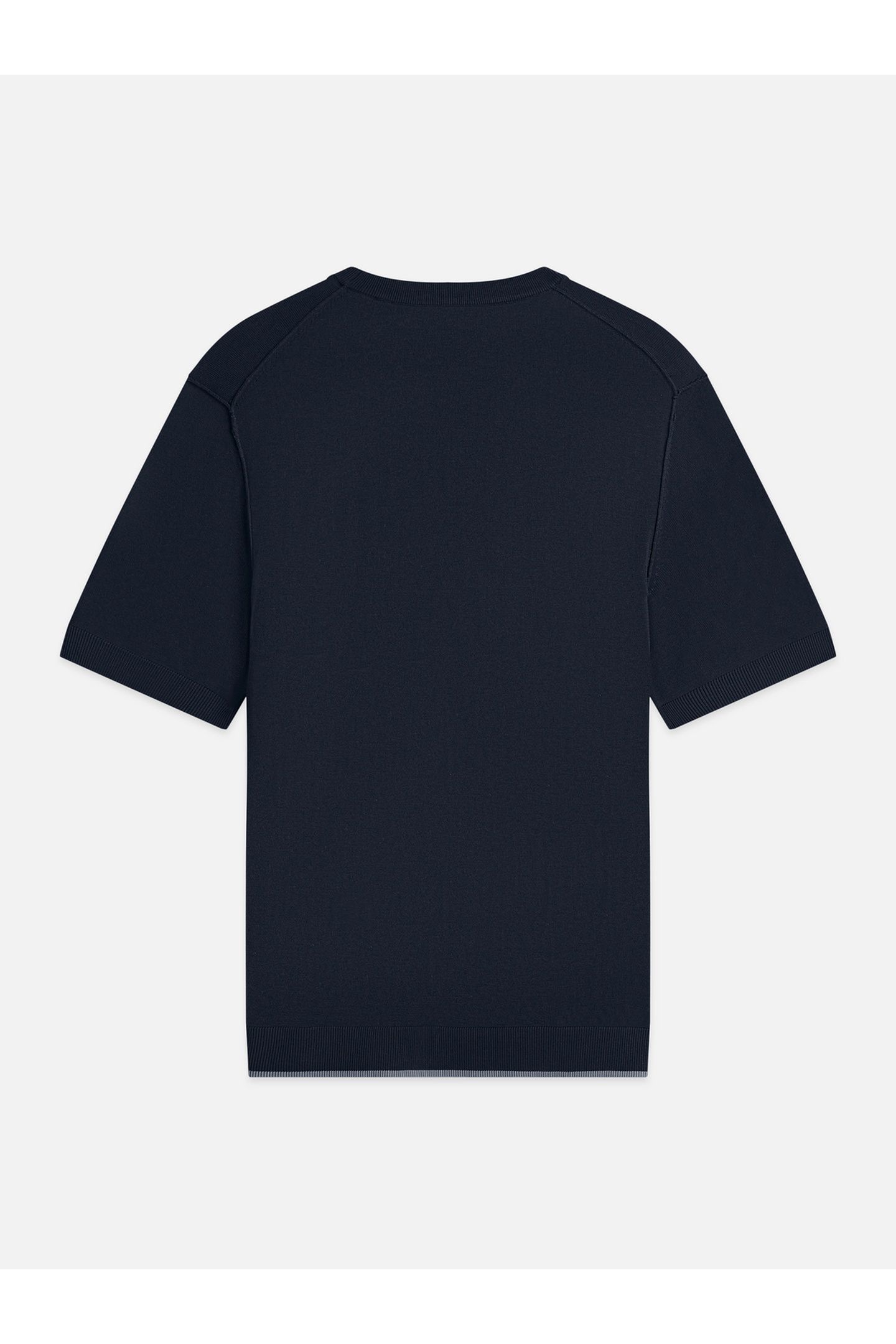 KNITTED RELAXED-FIT T-SHIRT NAVY 5