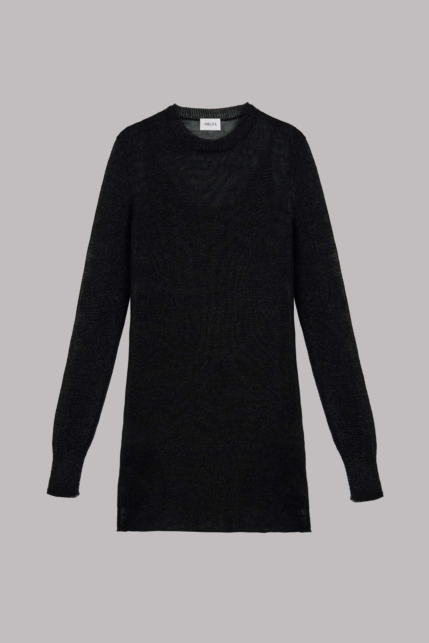 THE BLACK METALLIC KNIT DRESS 3