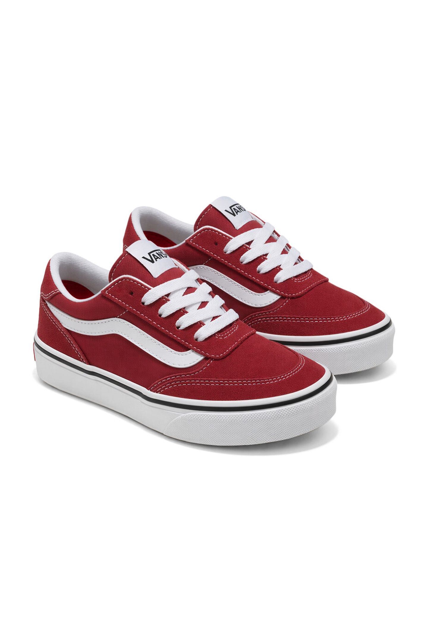 JUNIOR BROOKLYN LS SUEDE/CANVAS SUNSET RUBY 4