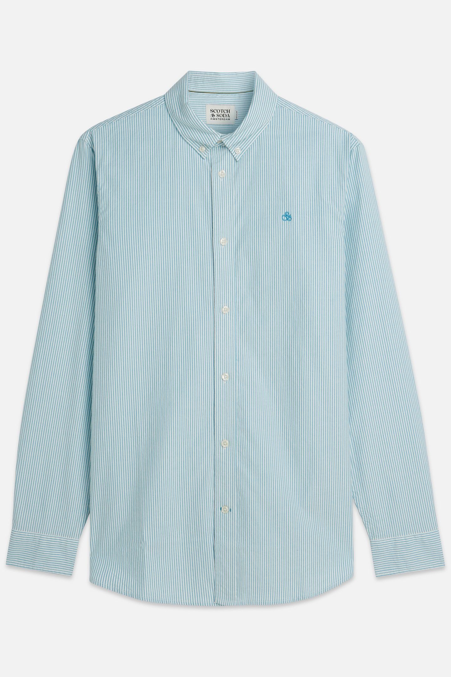 SEASONAL CORE OXFORD STRIPED REGULARFIT SHIRT NAVY 4