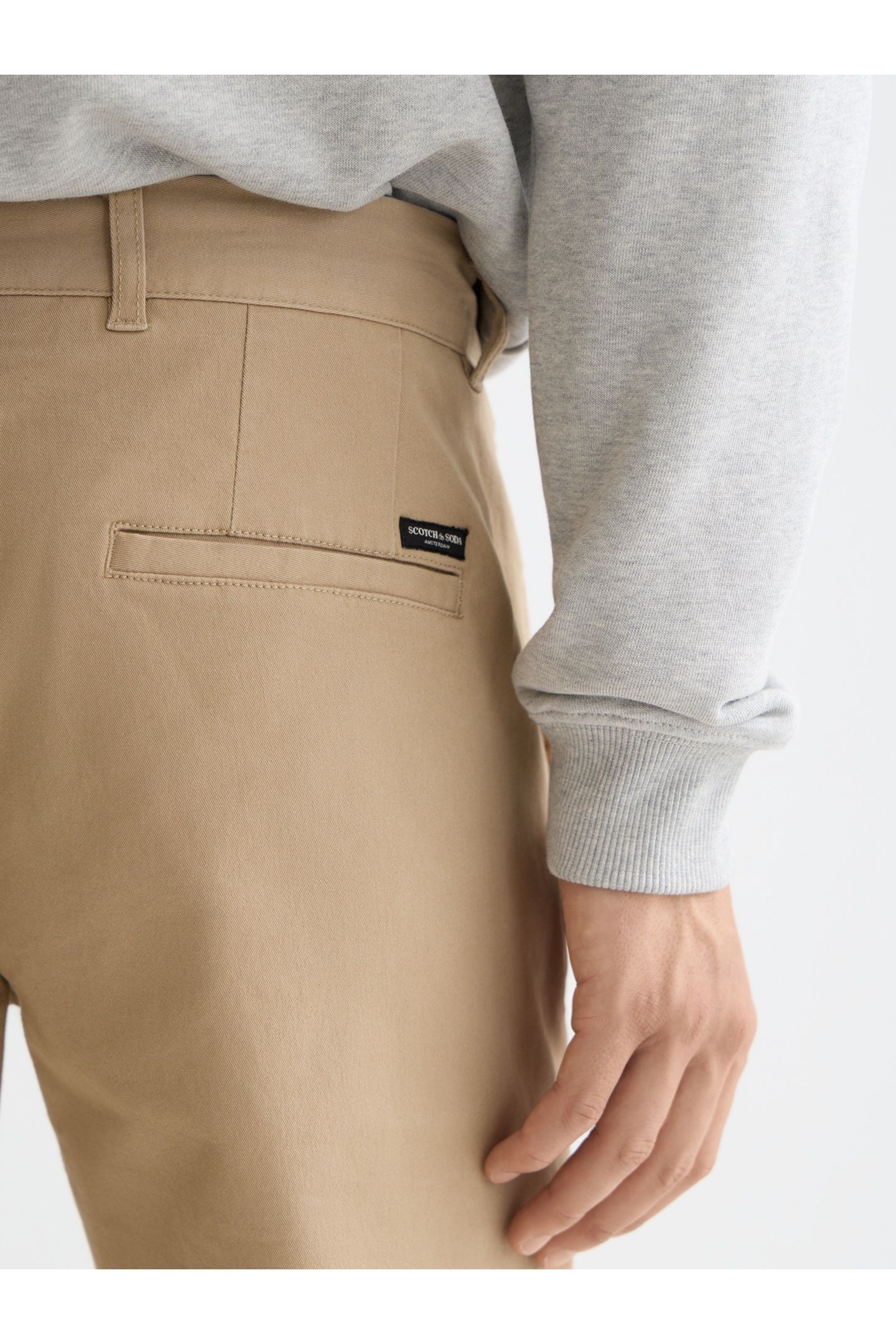 MOTT COTTON-BLEND TWILL CHINO MEDIUM BEIGE 6