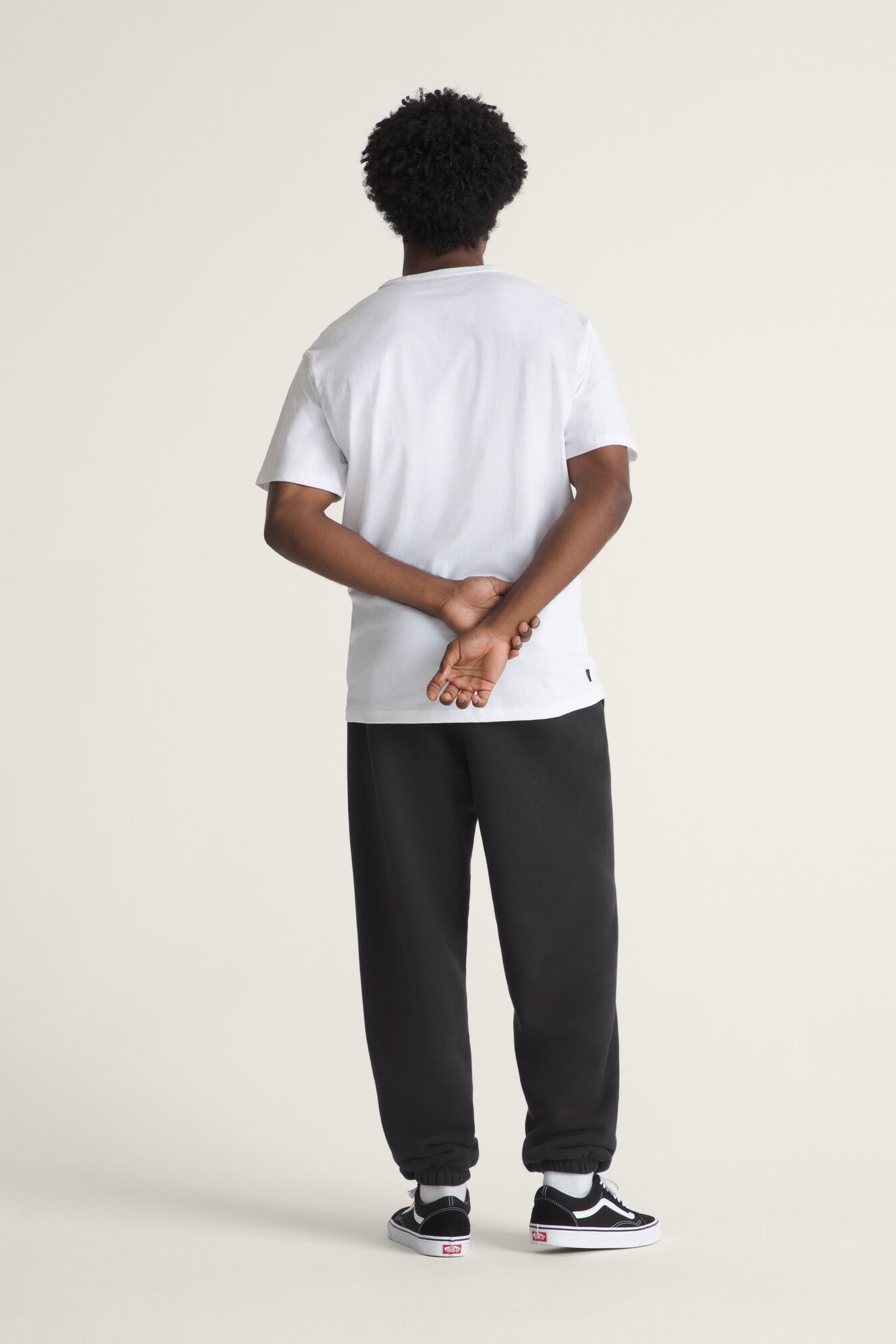STRETCH LOGO FLEECE PANT II BLACK/WHITE 2