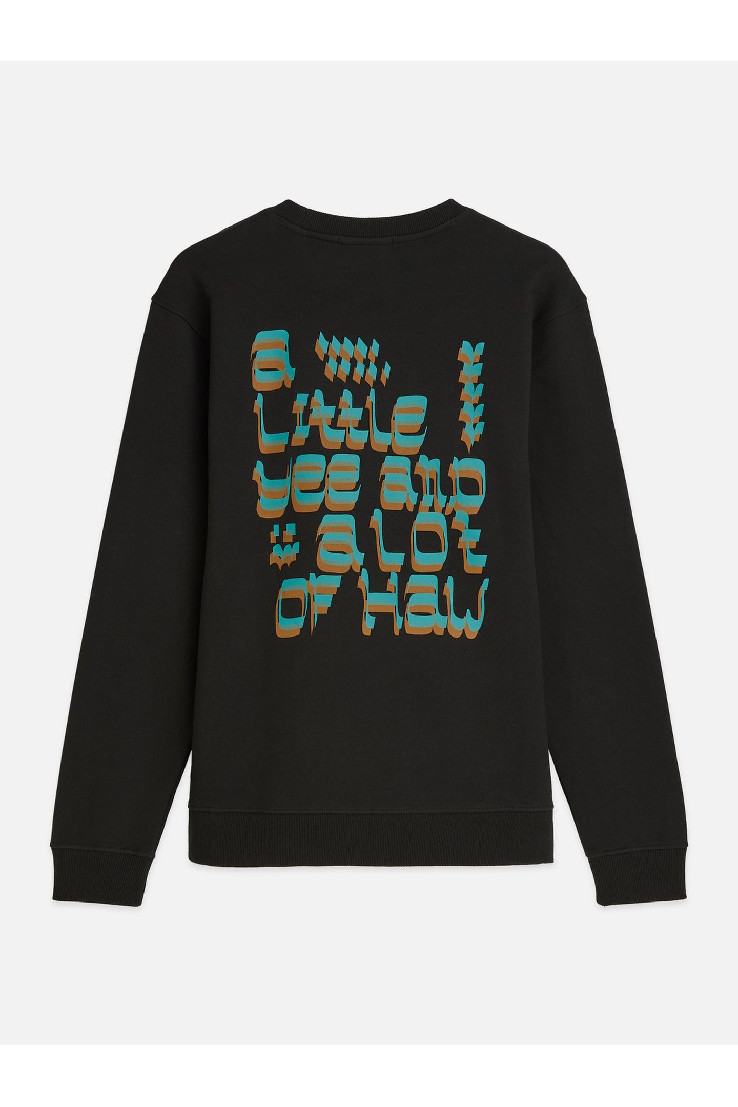 FRONT AND BACK ARTWORK REGULARFIT SWEATSHIRT BLACK 5