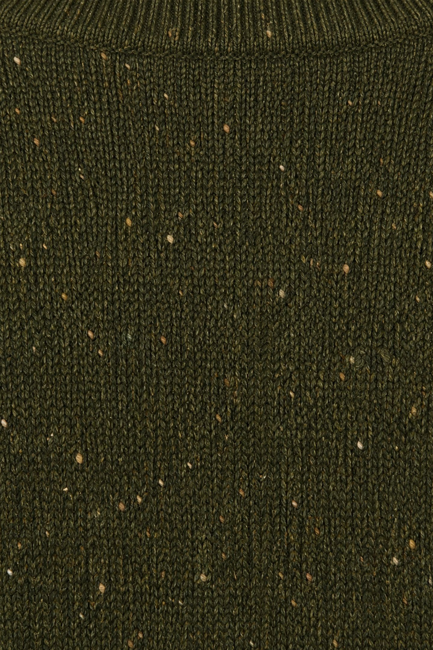 ZIP MOCK FISHERMANS SWEATER DARK OLIVE 3