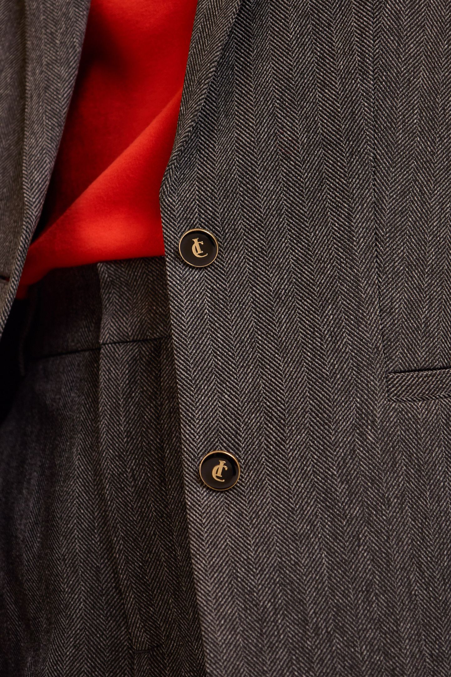 GREY HERRINGBONE SUIT JACKET 7