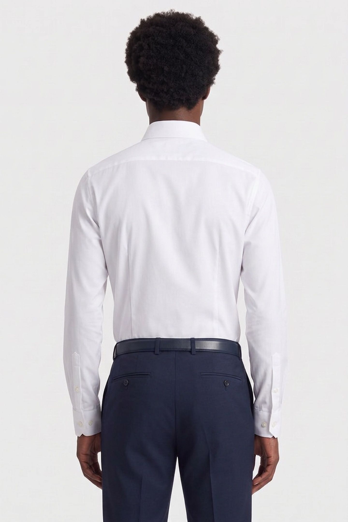 SLIM PERF WOVEN SHIRT WHITE 2