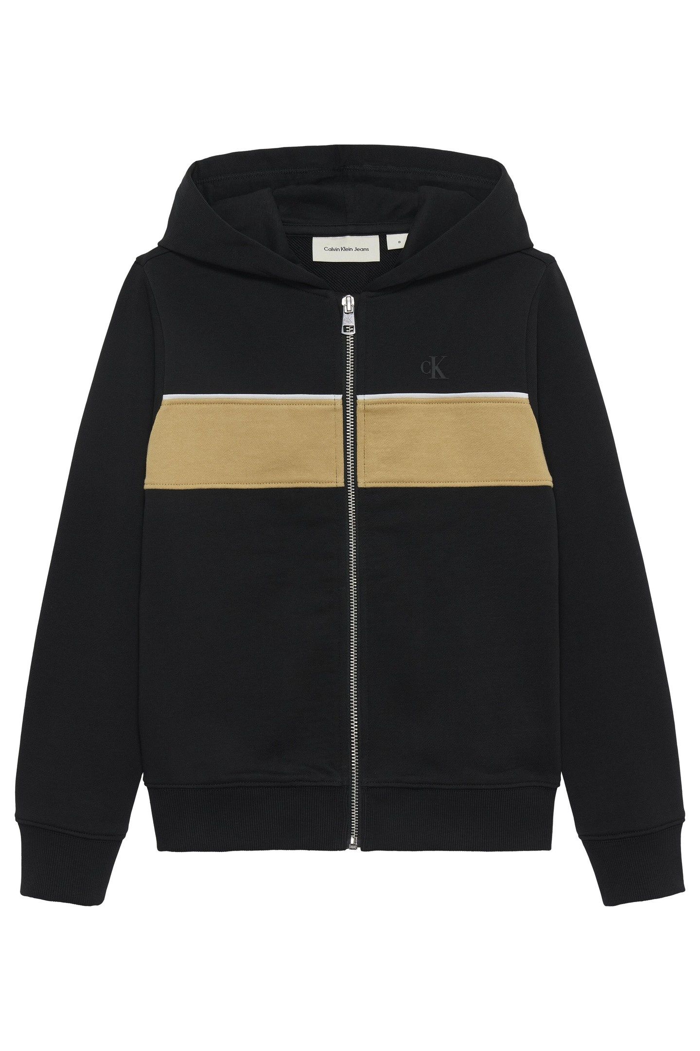BOYS PANEL COLORBLOCK ZIP BLACK 2