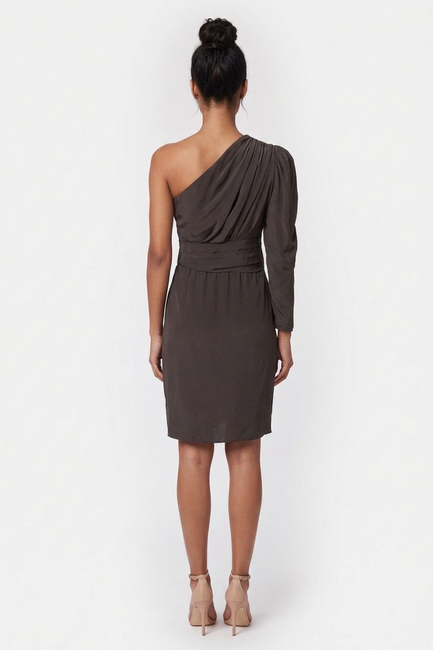 GIULLIA DRESS DARK GREY 2