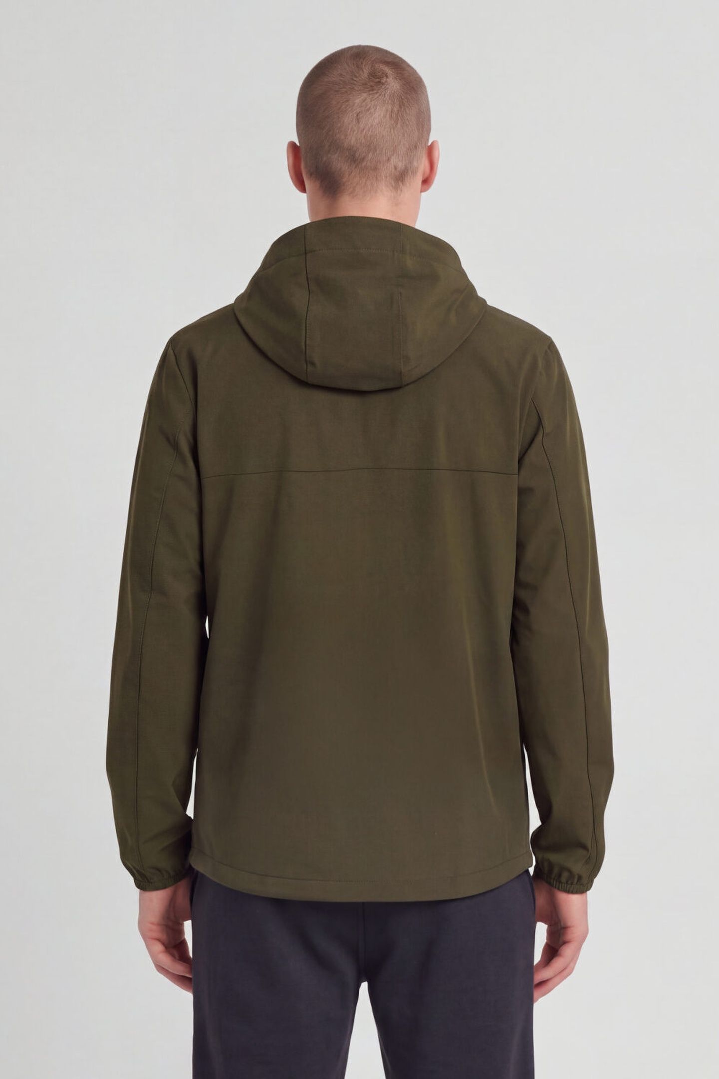 GRADIENT COLOUR BLOCK JACKET OLIVE/JET BLACK 3
