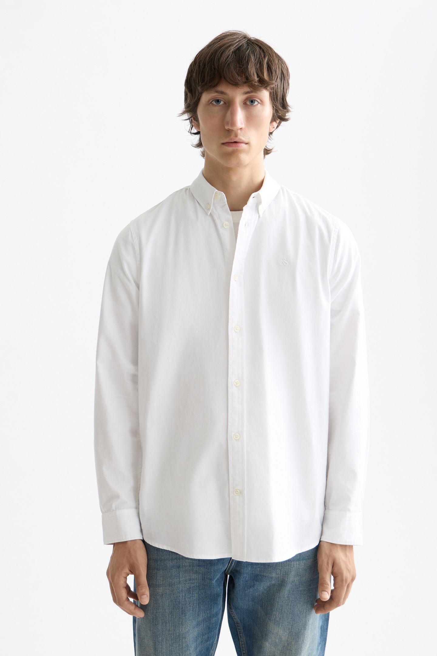 OXFORD SOLID REGULAR-FIT SHIRT WHITE TRADITIONAL 1