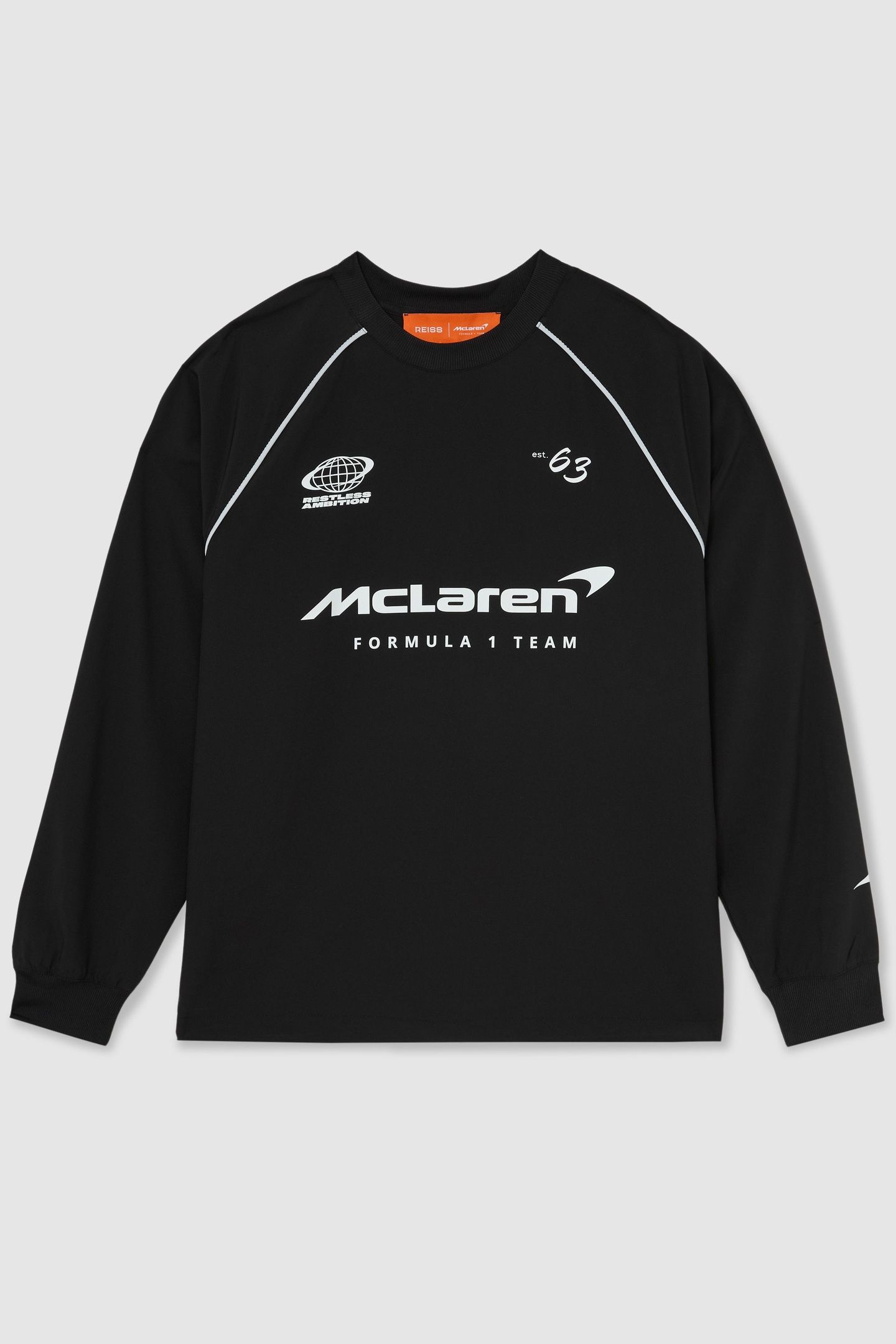 LS MCLAREN PRINTED RAGLAN TRACK TOP BLACK 4