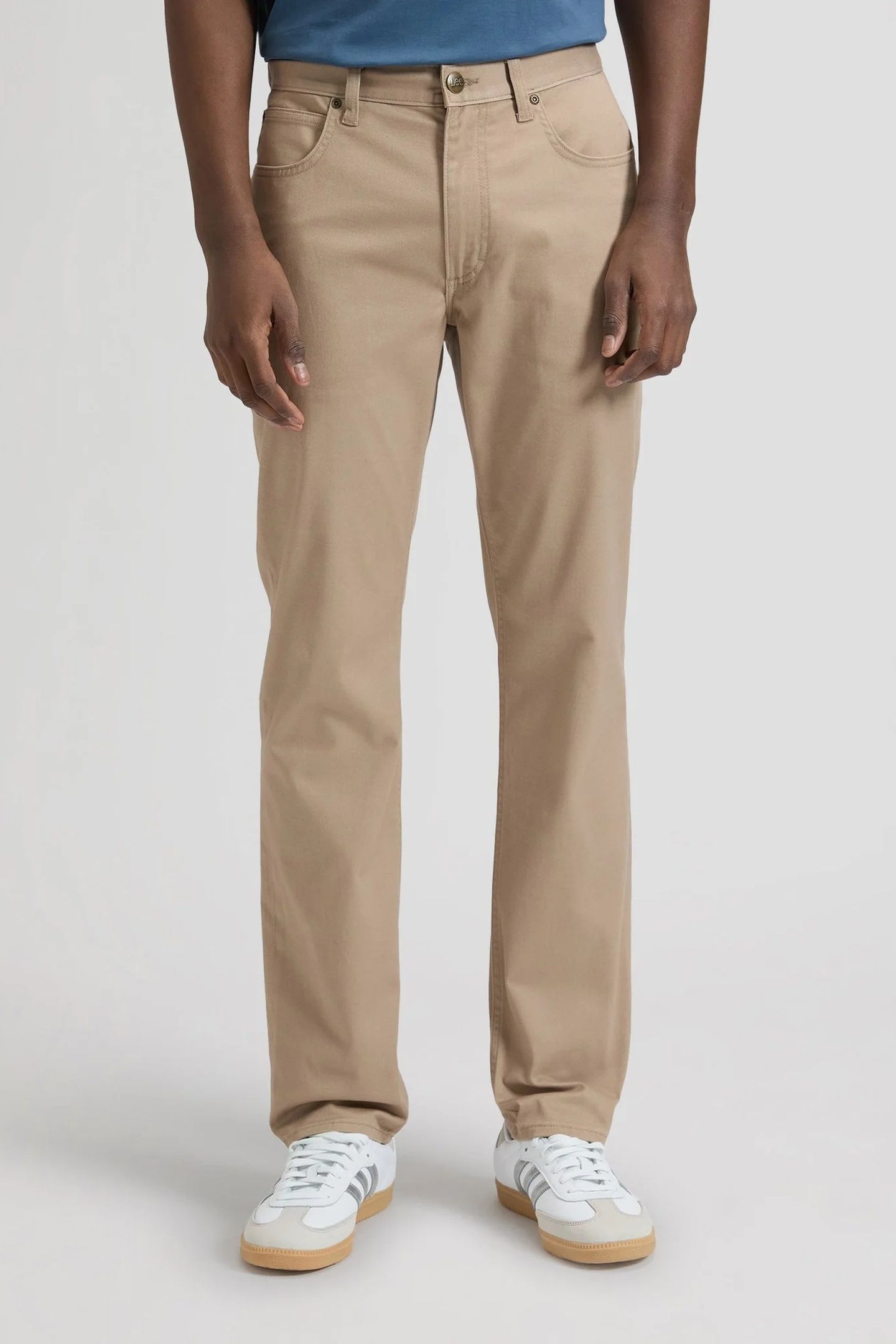DAREN DARK TAUPE REGULAR STRAIGHT JEANS BEIGE 1