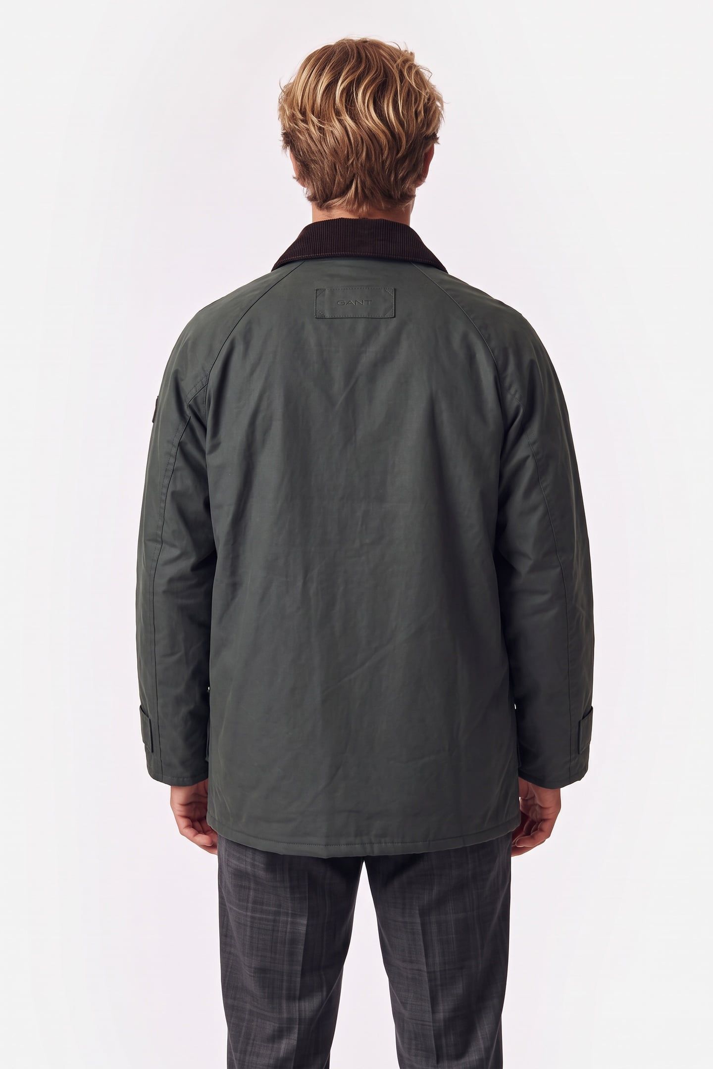 WAXED BARN JACKET WOODY GREEN 2