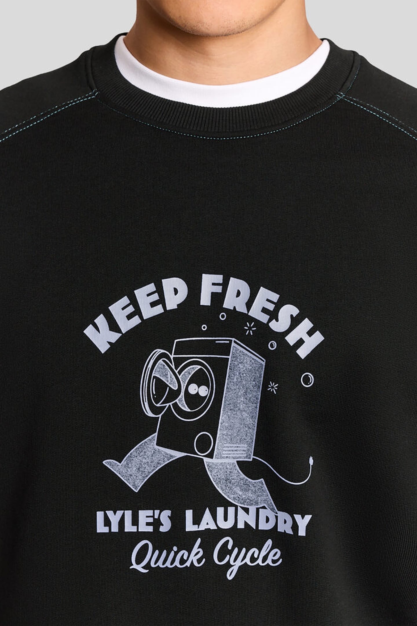 KEEP FRESH GRAPHIC SWEATSHIRT JET BLACK 5