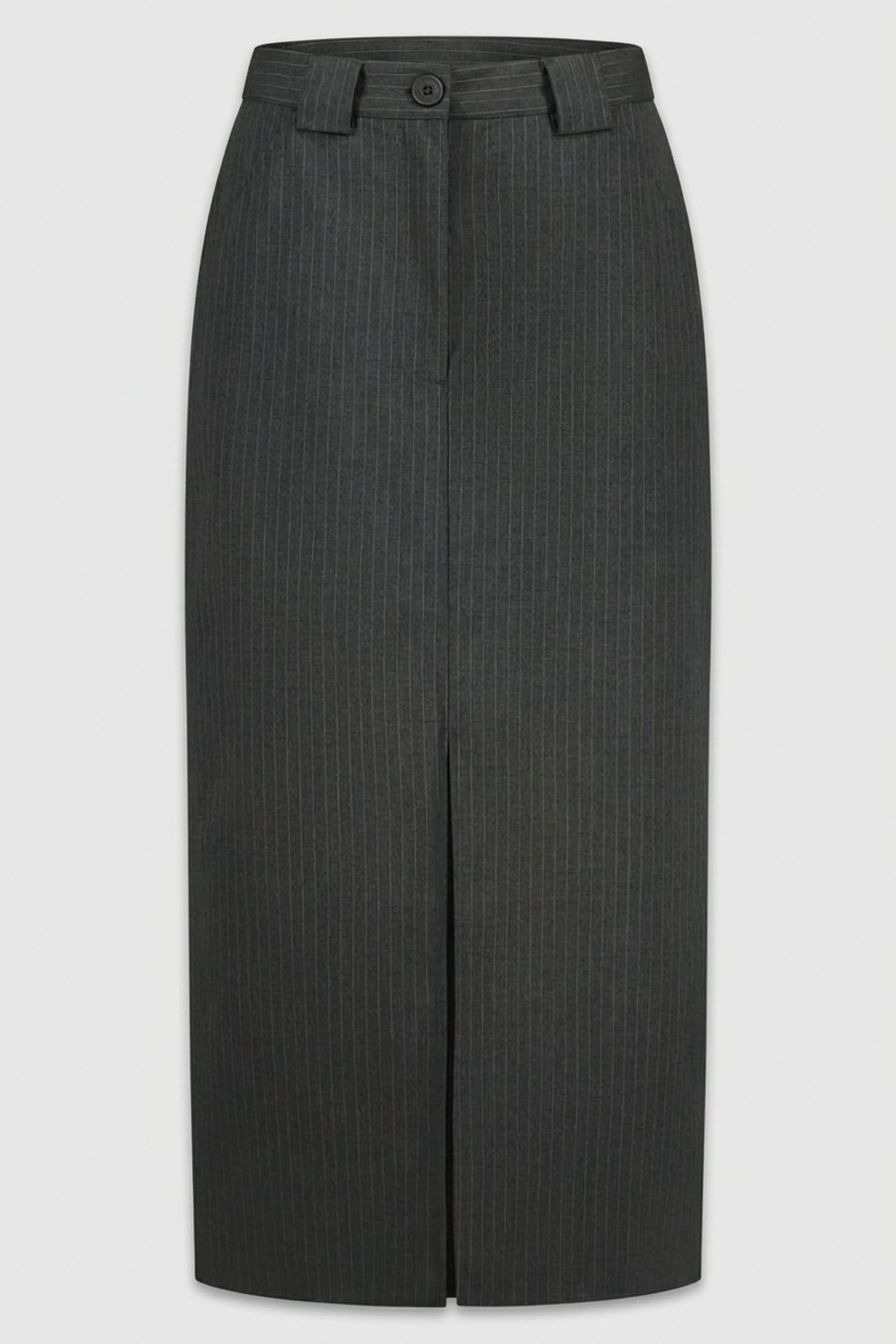 RUTH PENCIL SKIRT DARK GREY STRIPE 5