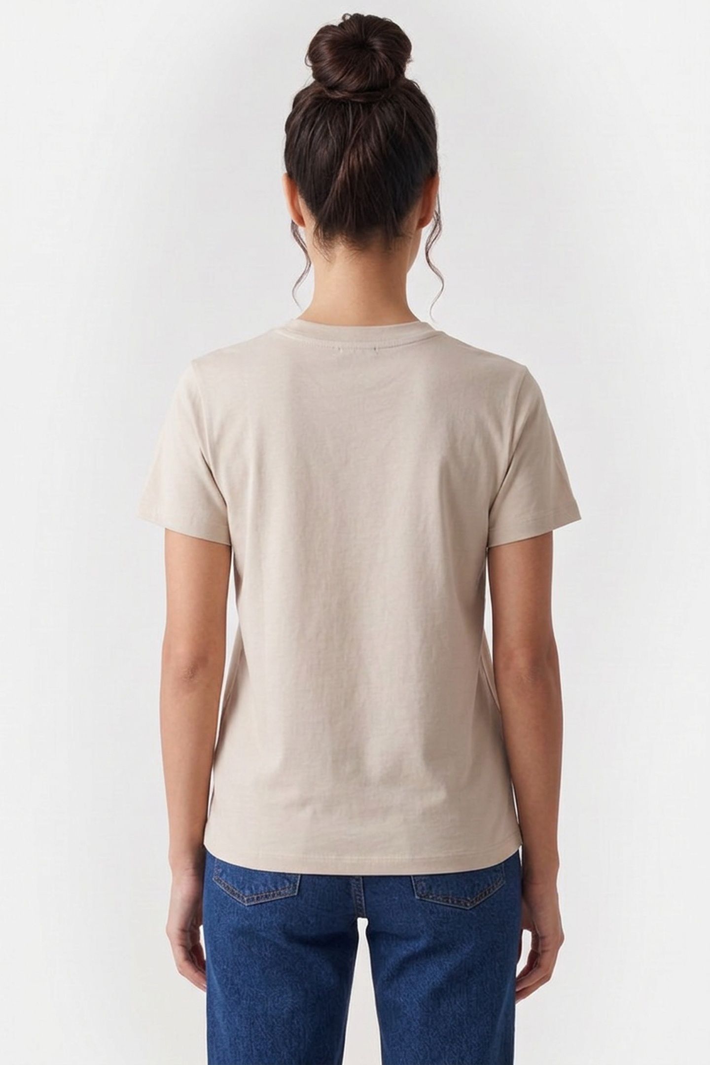 UNISEX T-SHIRT STANDARD RUE MADAME PUTTY/WHITE 5