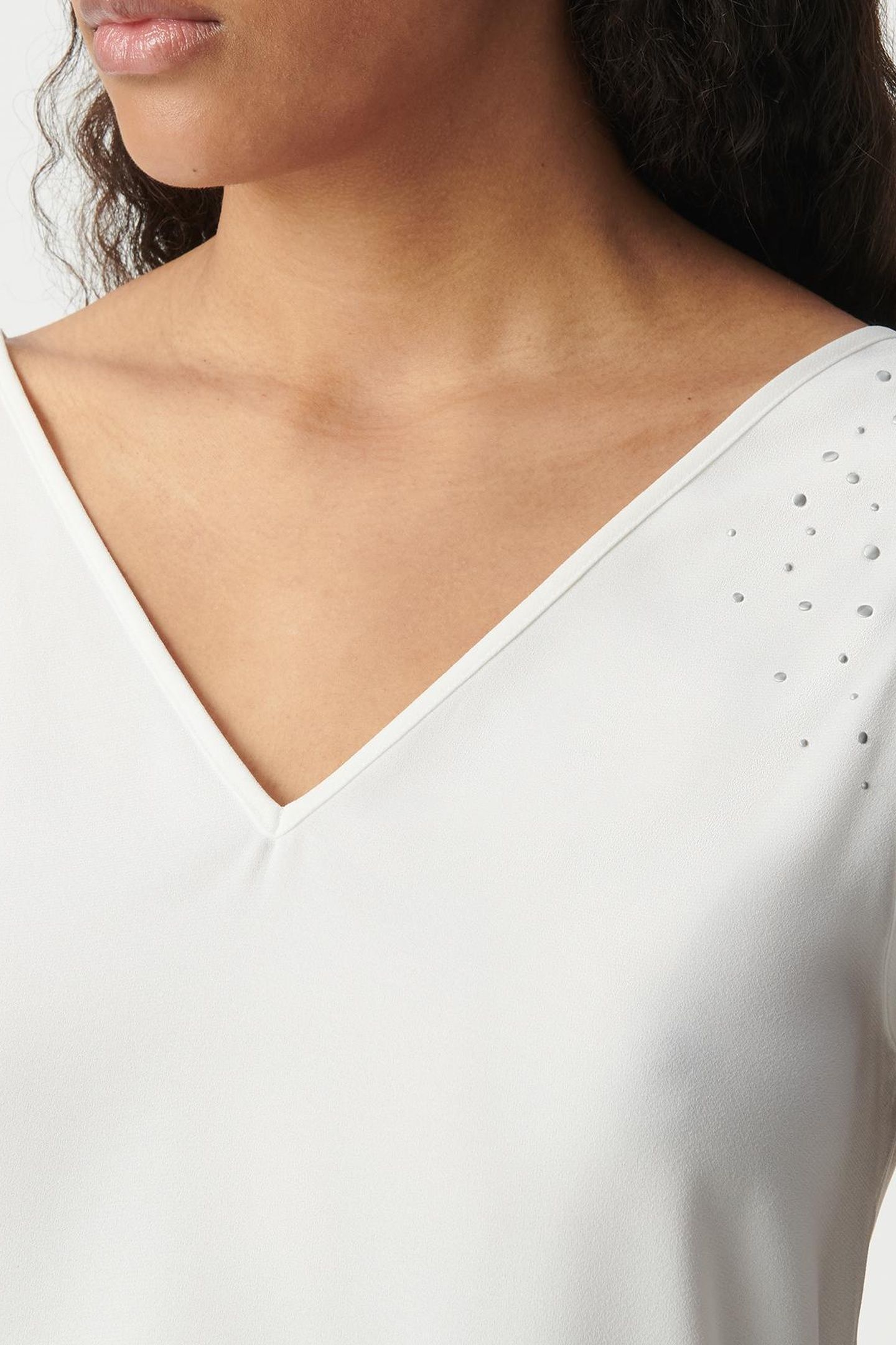 WHITE RECYCLED STUDDED FRONT/BACK REVERSIBLE TOP 5