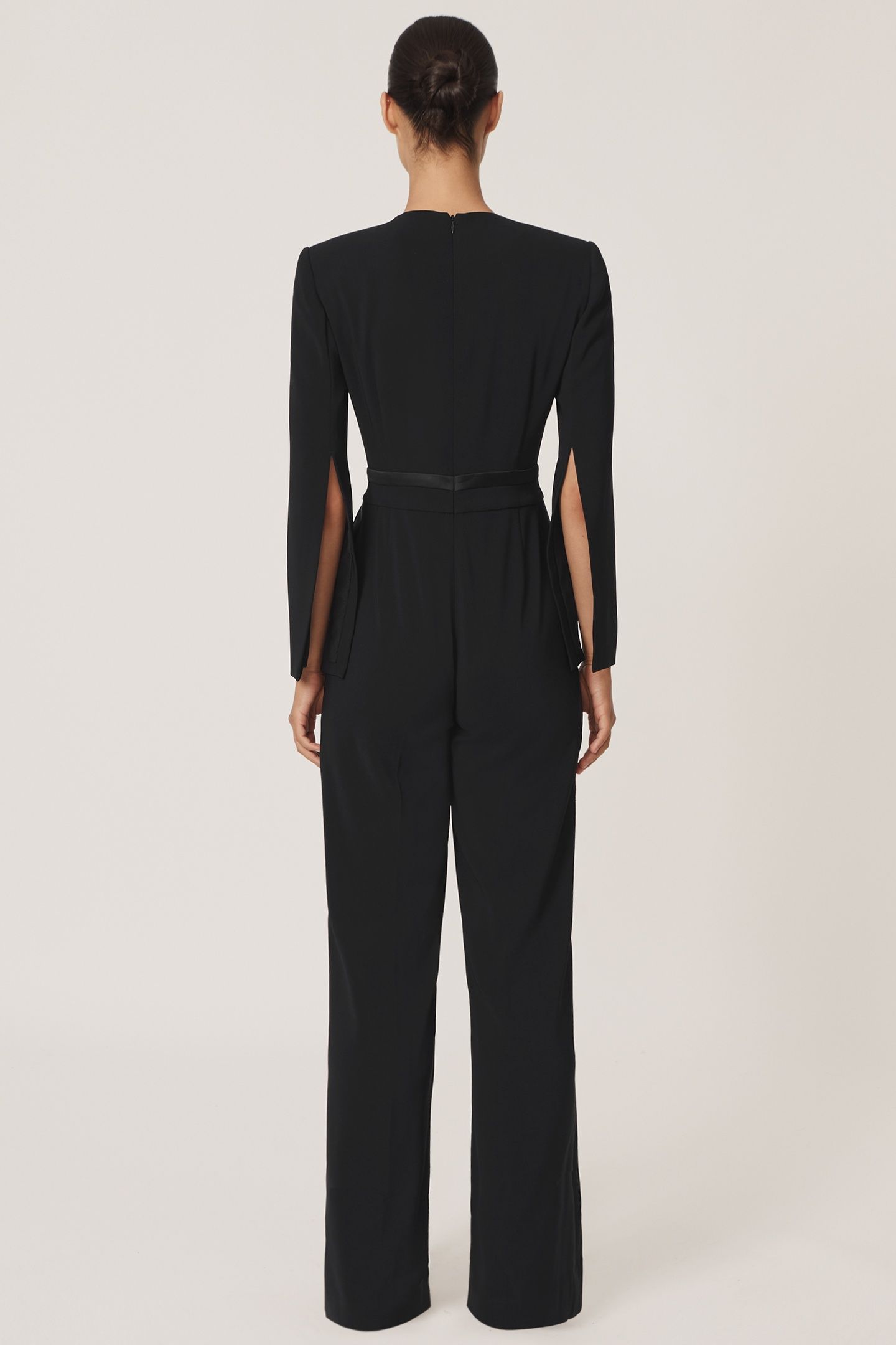 SHEER LONGSLEEVE JUMPSUIT BLACK 2