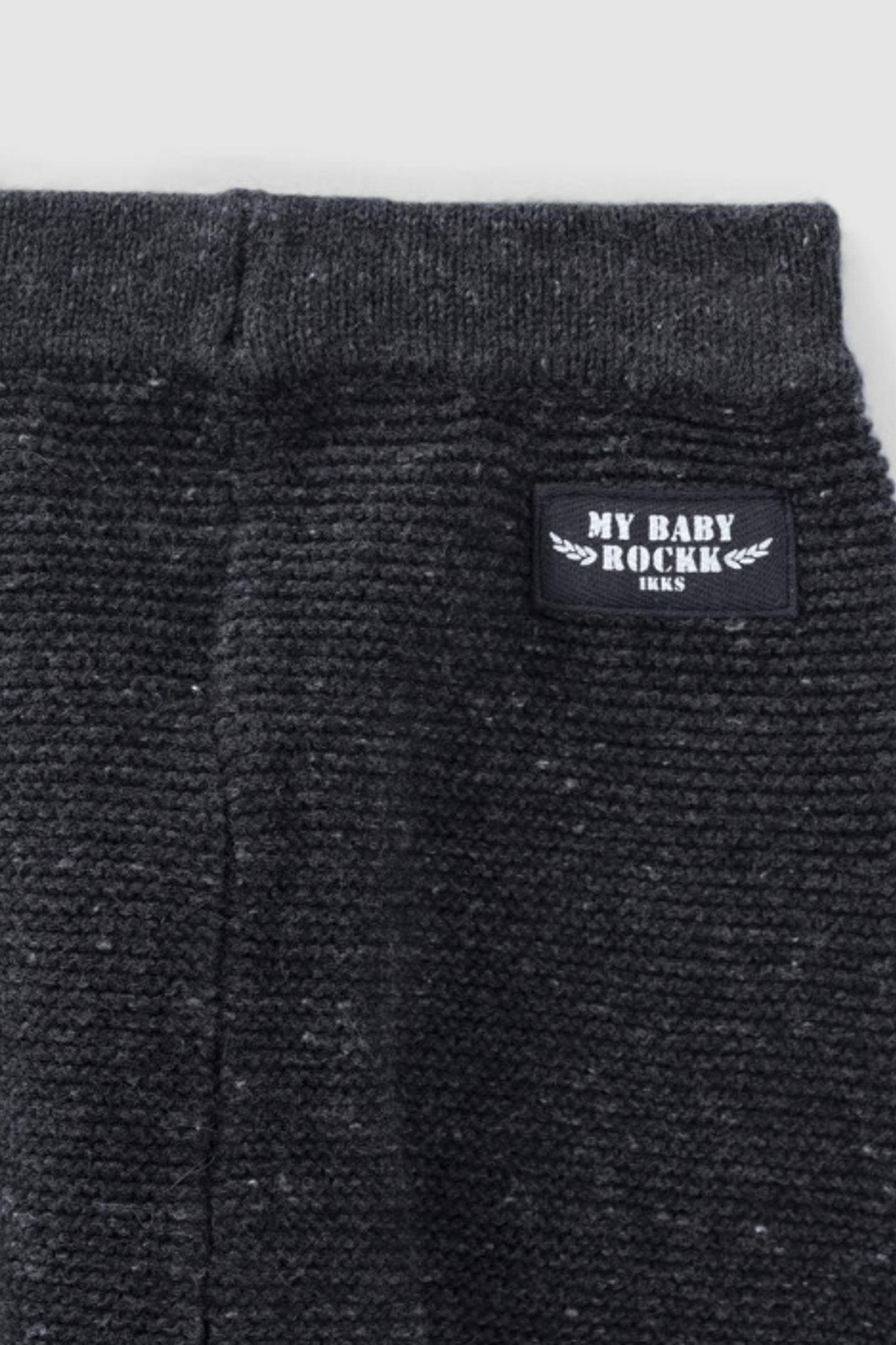 HEATHER GREY PANTS IN ORGANIC COTTON KNIT BABY 2