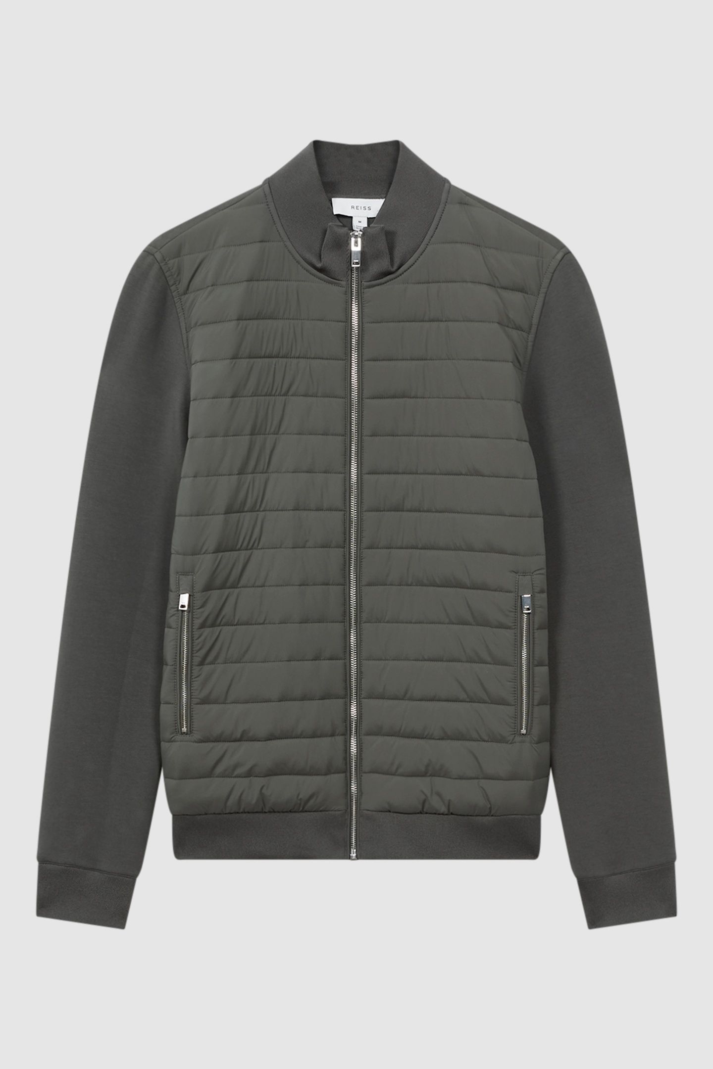LS JERSEY QUILTED ZIP THROUGH HYBRID SAGE GREEN 4
