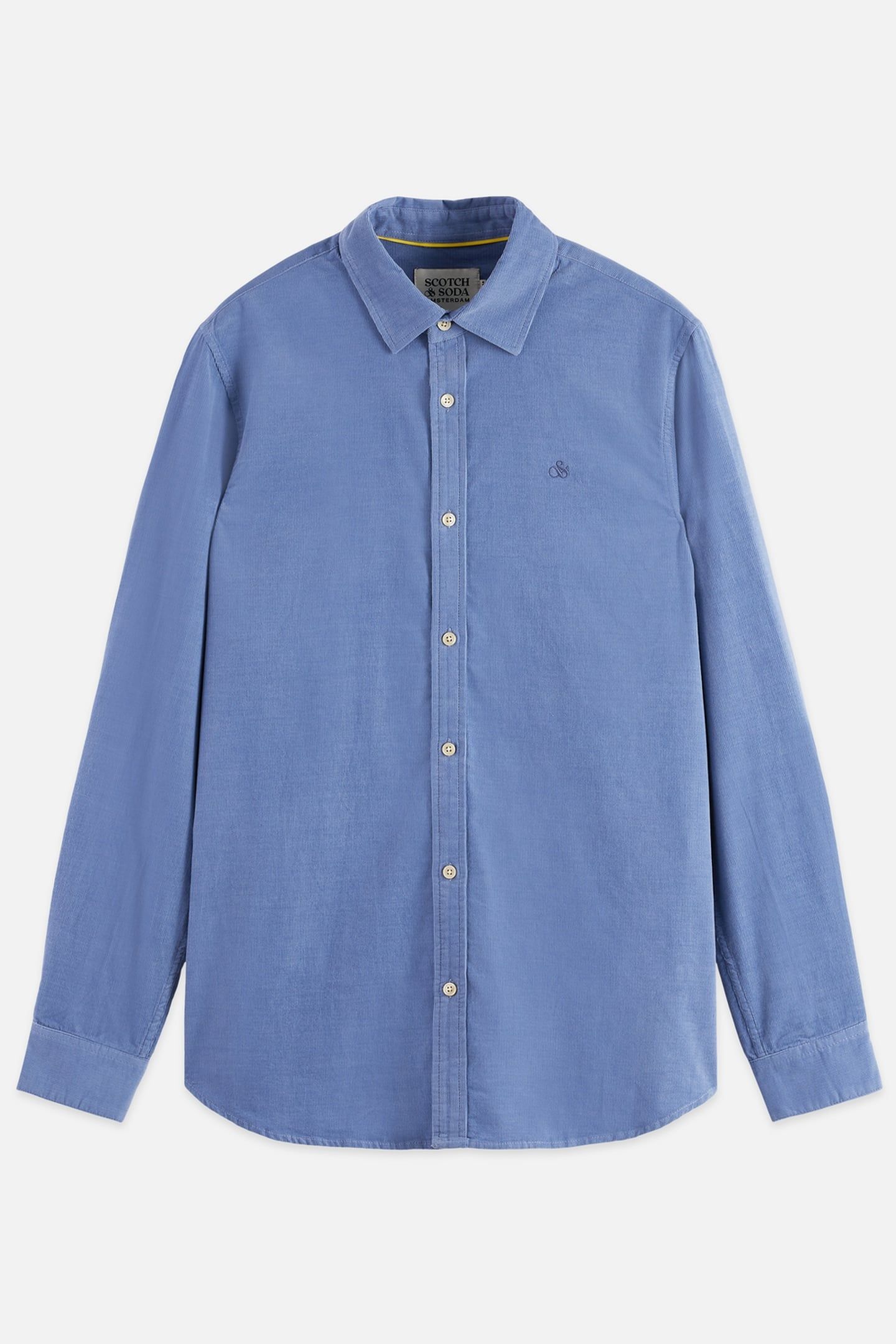 LIGHTWEIGHT CORDUROY REGULAR-FIT SHIRT NAVY 4