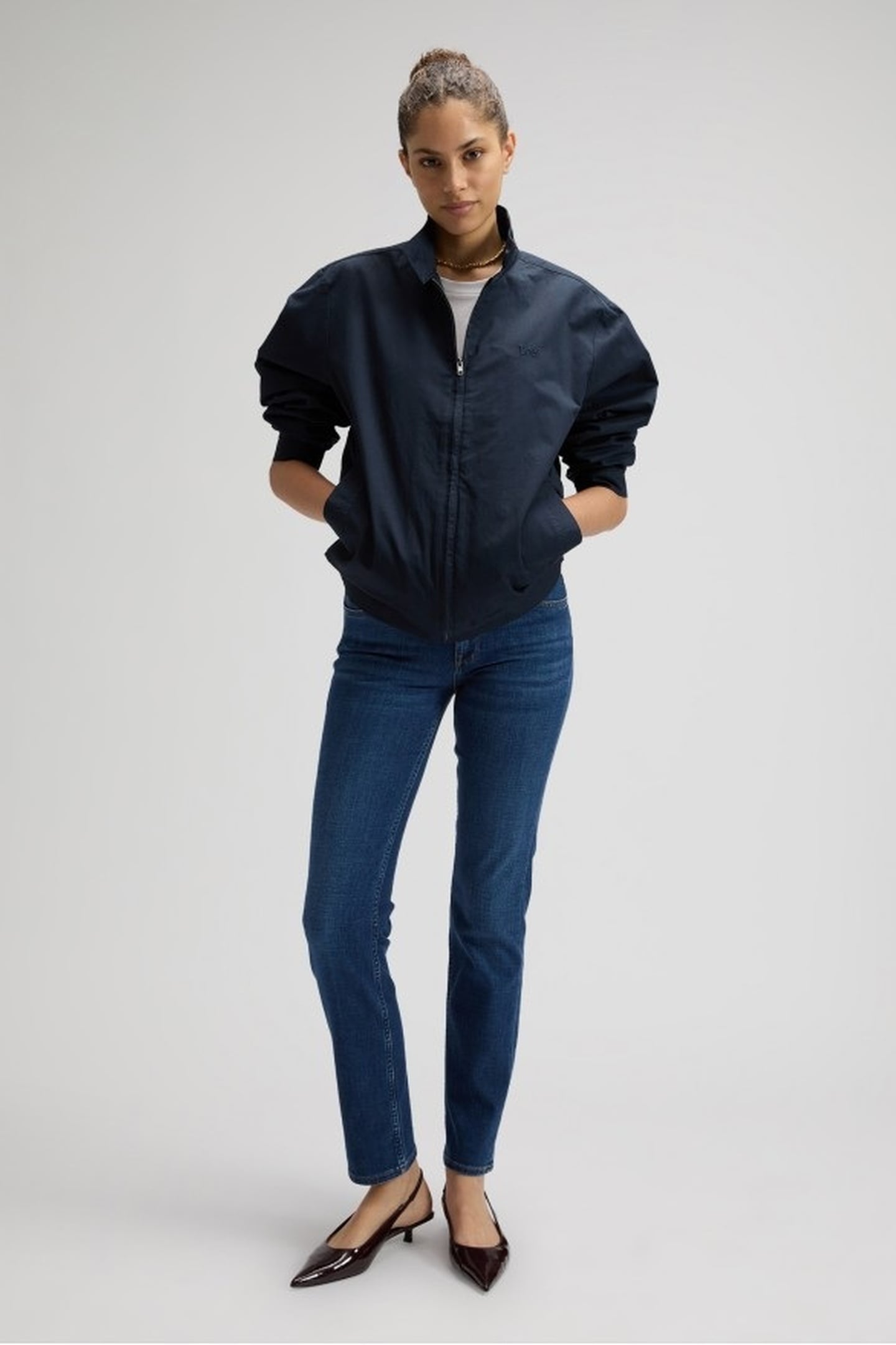 ELLY MID VOYAGE SLIM STRAIGHT JEANS DENIM BLUE 3