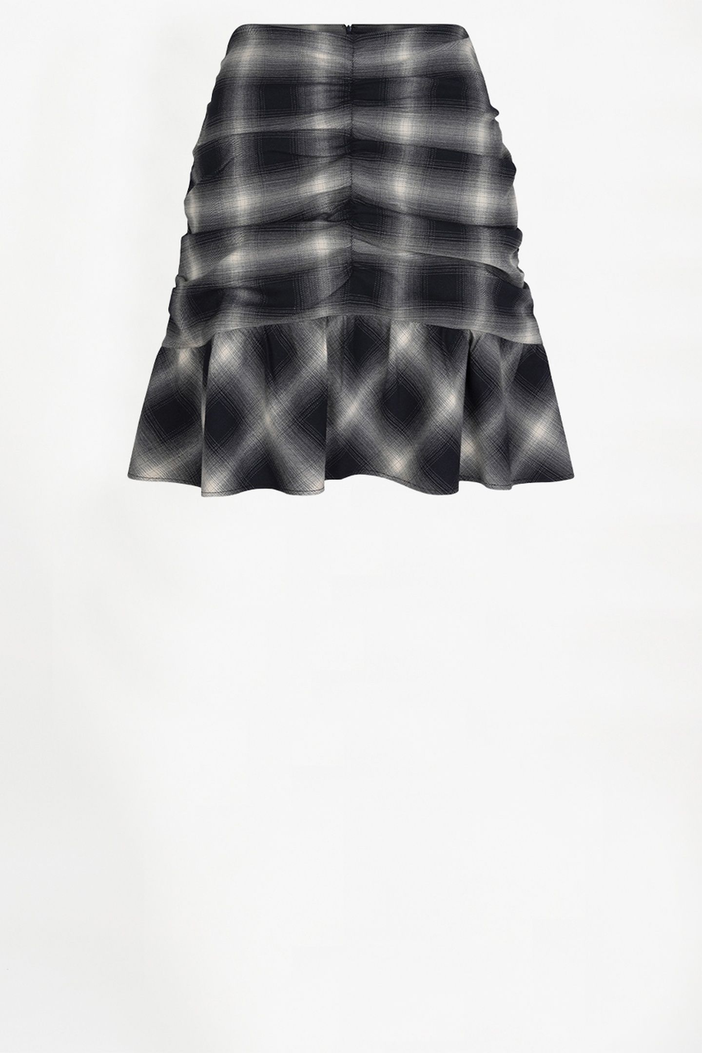 KRISSY CHECK SKIRT NOCTURNAL BLUE 3