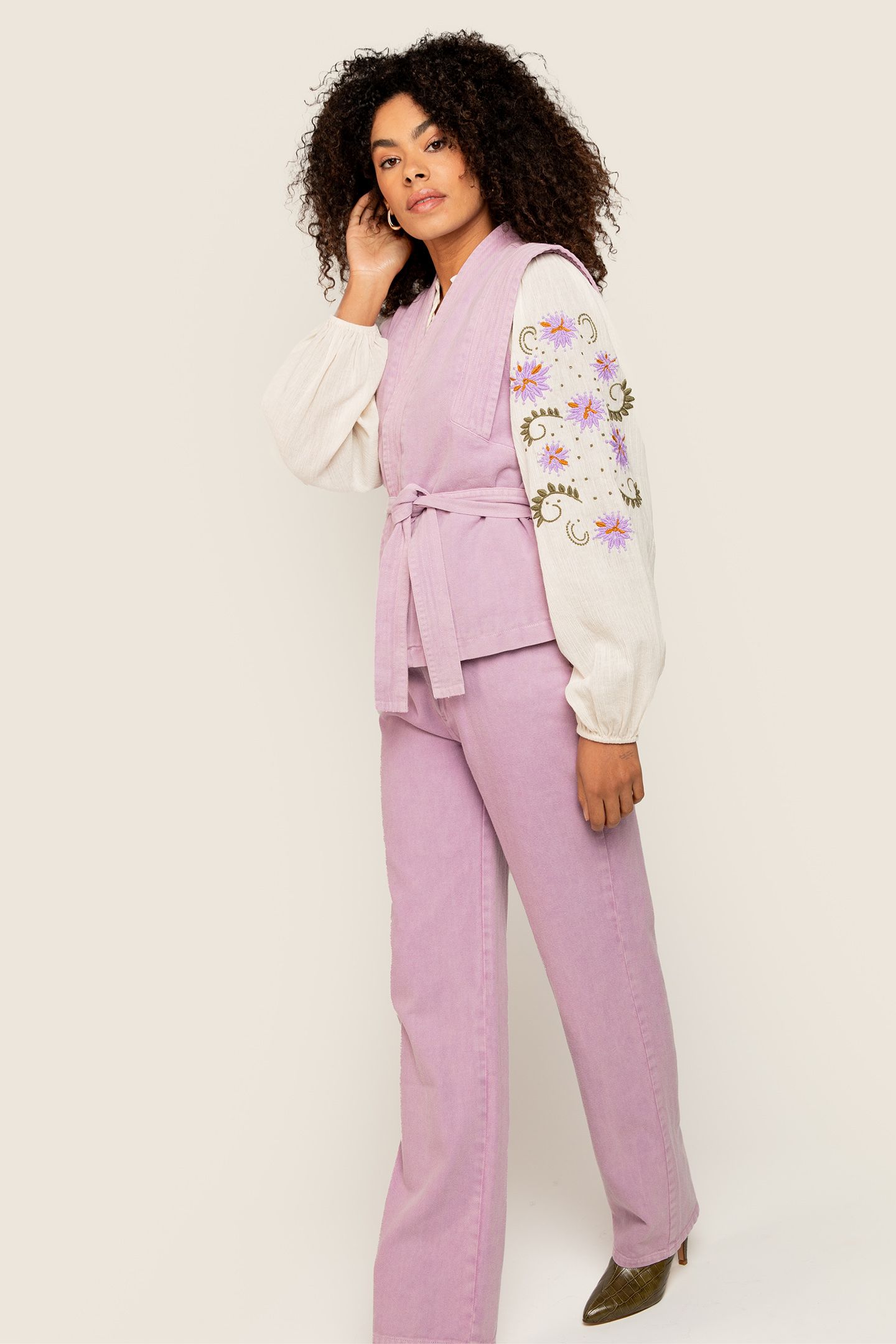 GOLDI GILET LIGHT PURPLE 2