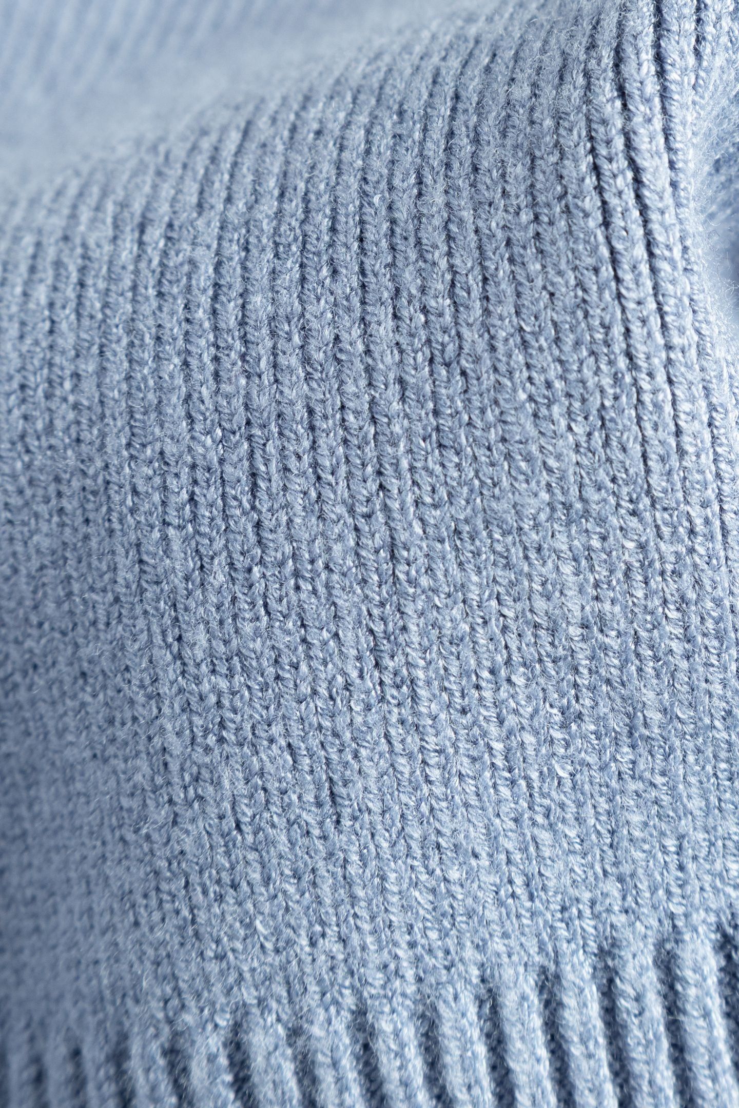 BLUE KNIT CROPPED OVERSIZED SWEATER 7