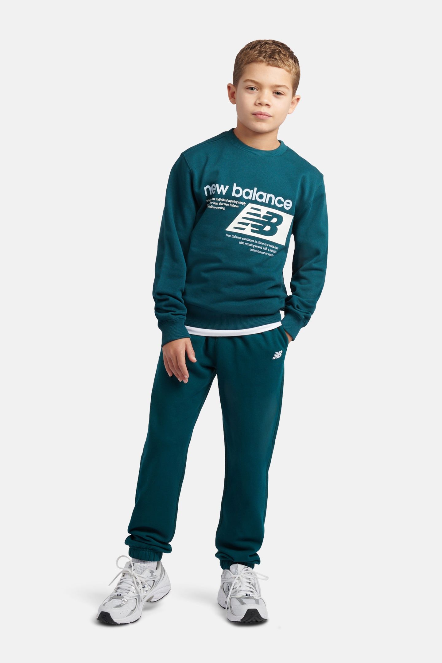 GRADE BOYS FRENCH TERRY SMALL LOGO JOGGER MEDUSA GREEN 3
