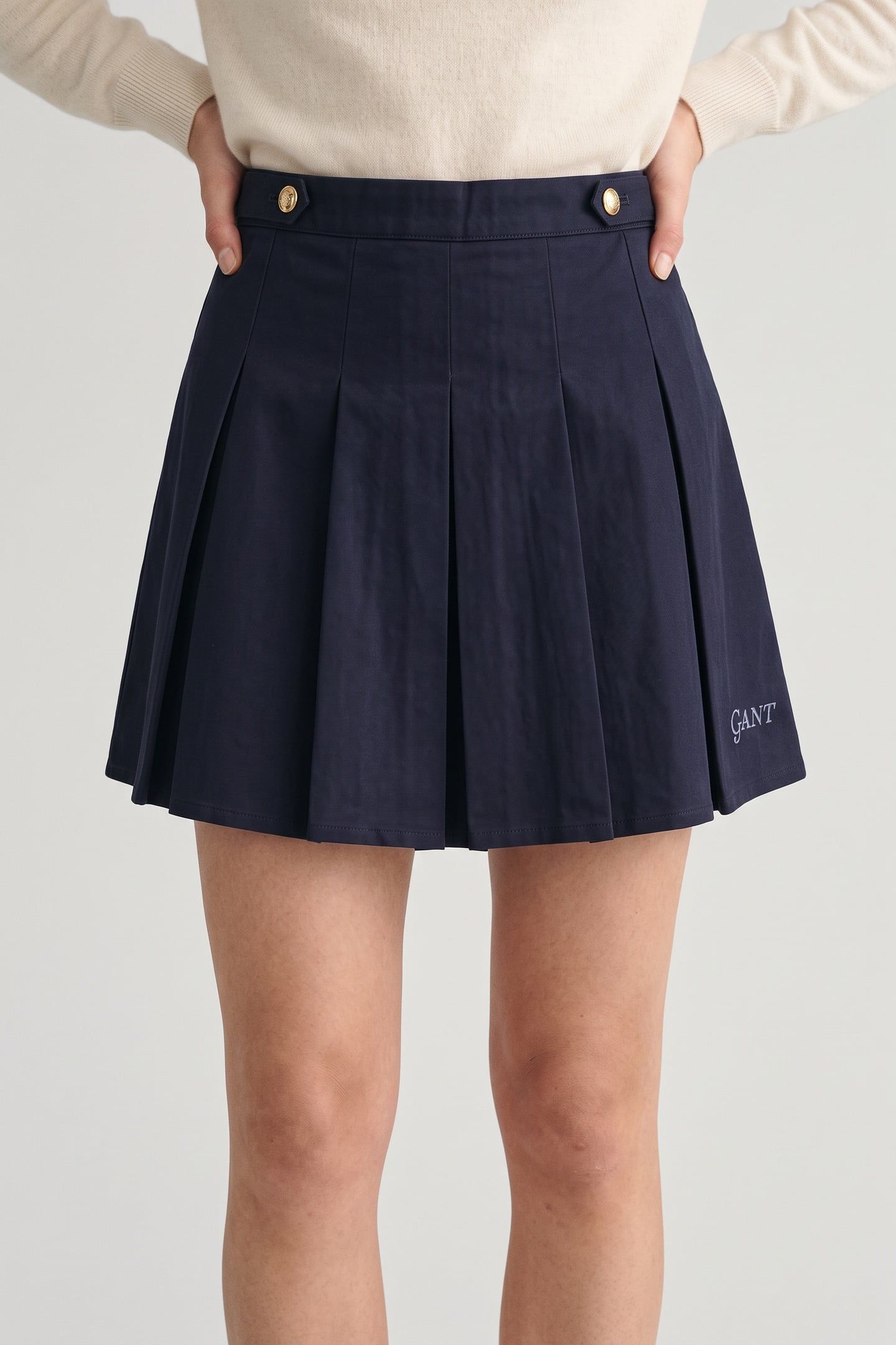 TEEN GIRLS GANT PLEATED SKIRT EVENING BLUE 1