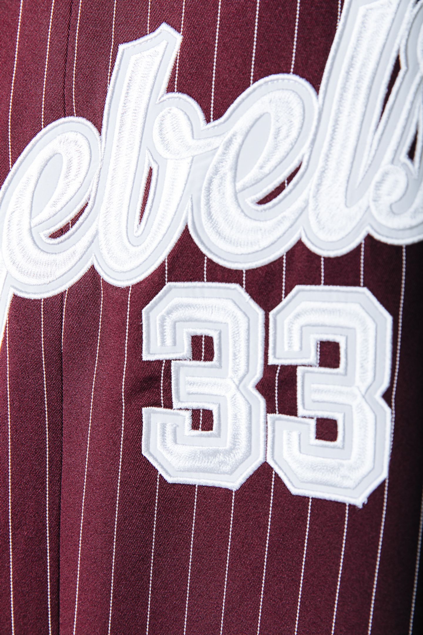 JESRA PINSTRIPE SINGLE BREASTED BLAZER MERLOT RED 6