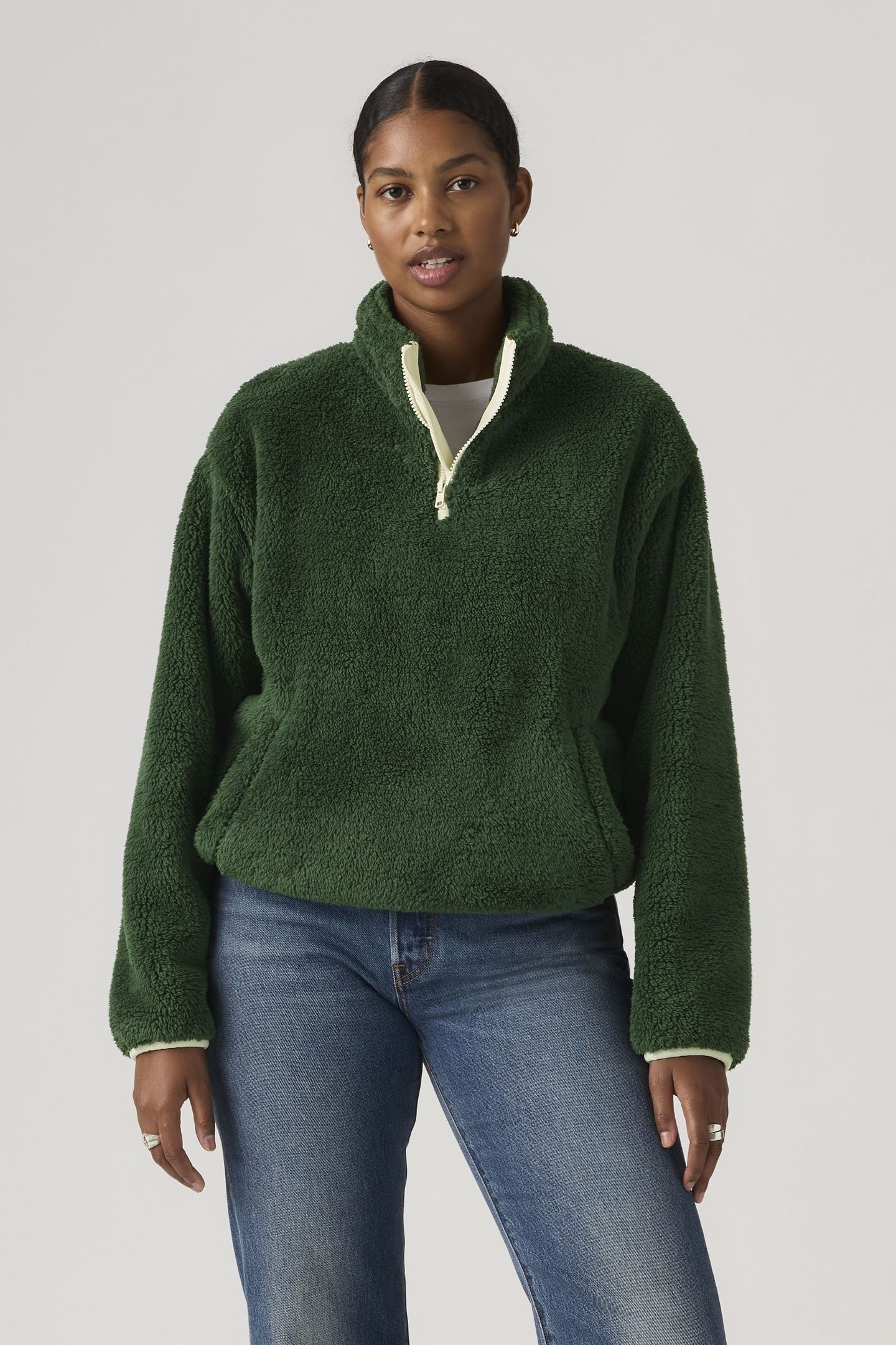 GEMMA SHERPA 1/4 ZIP SWEATSHIRT 2