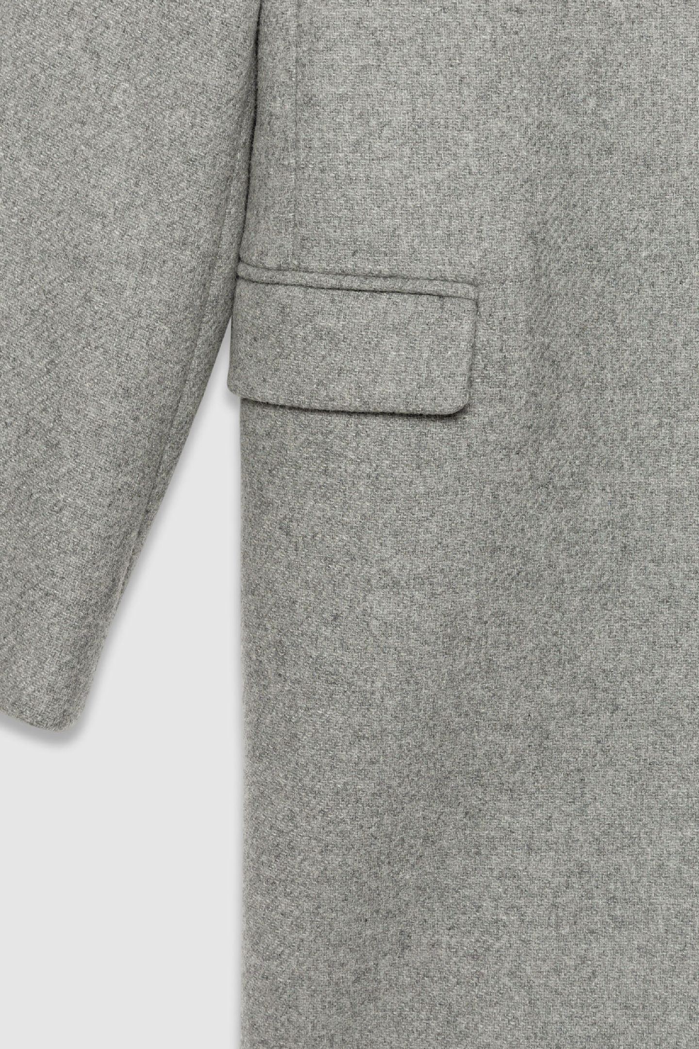 GREY COAT WITH ASYMMETRIC BUTTONING 6