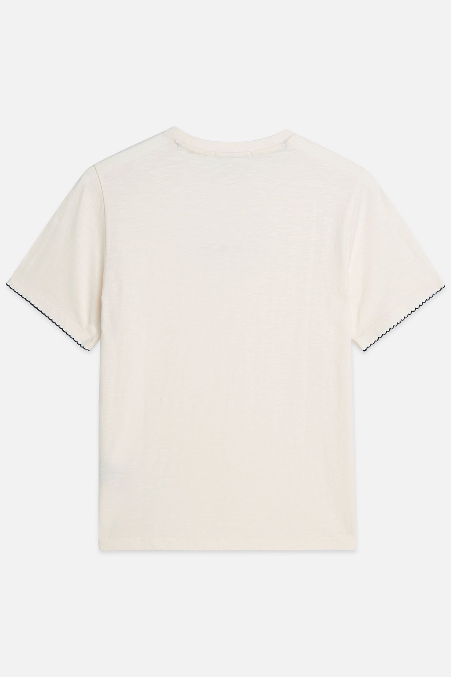 EMBROIDERED SLUB REGULAR-FIT T-SHIRT EGGNOG 5