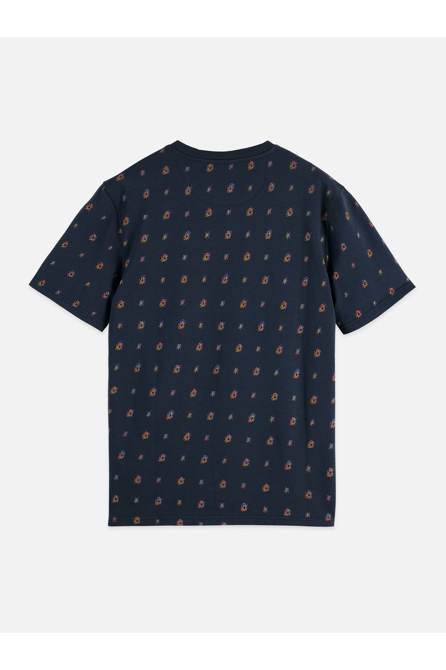 MICRO-PRINTED REGULAR-FIT T-SHIRT BLACK 2