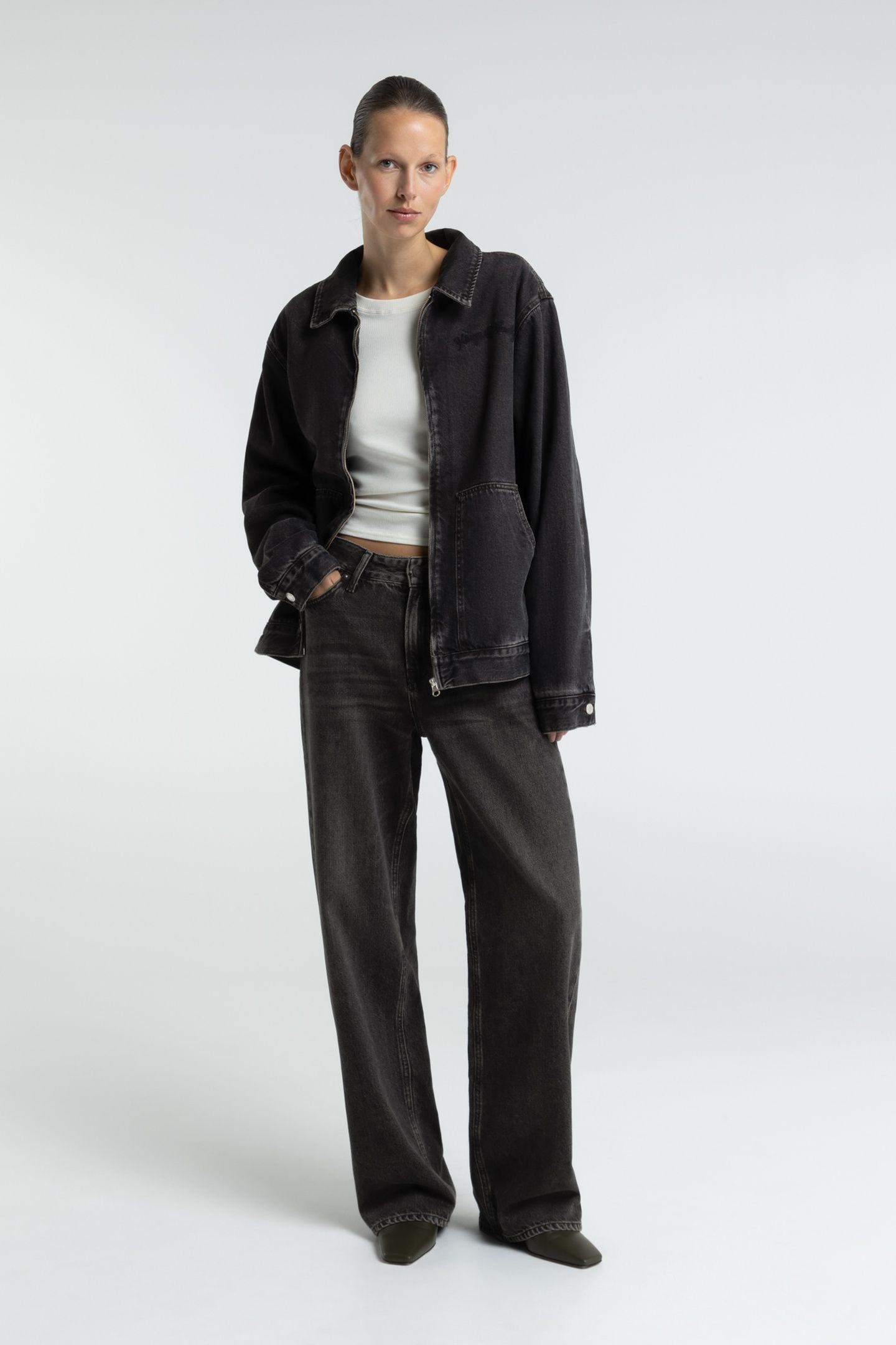 UNISEX OCTA JACKET VILMA BROWN BLACK WORN 1
